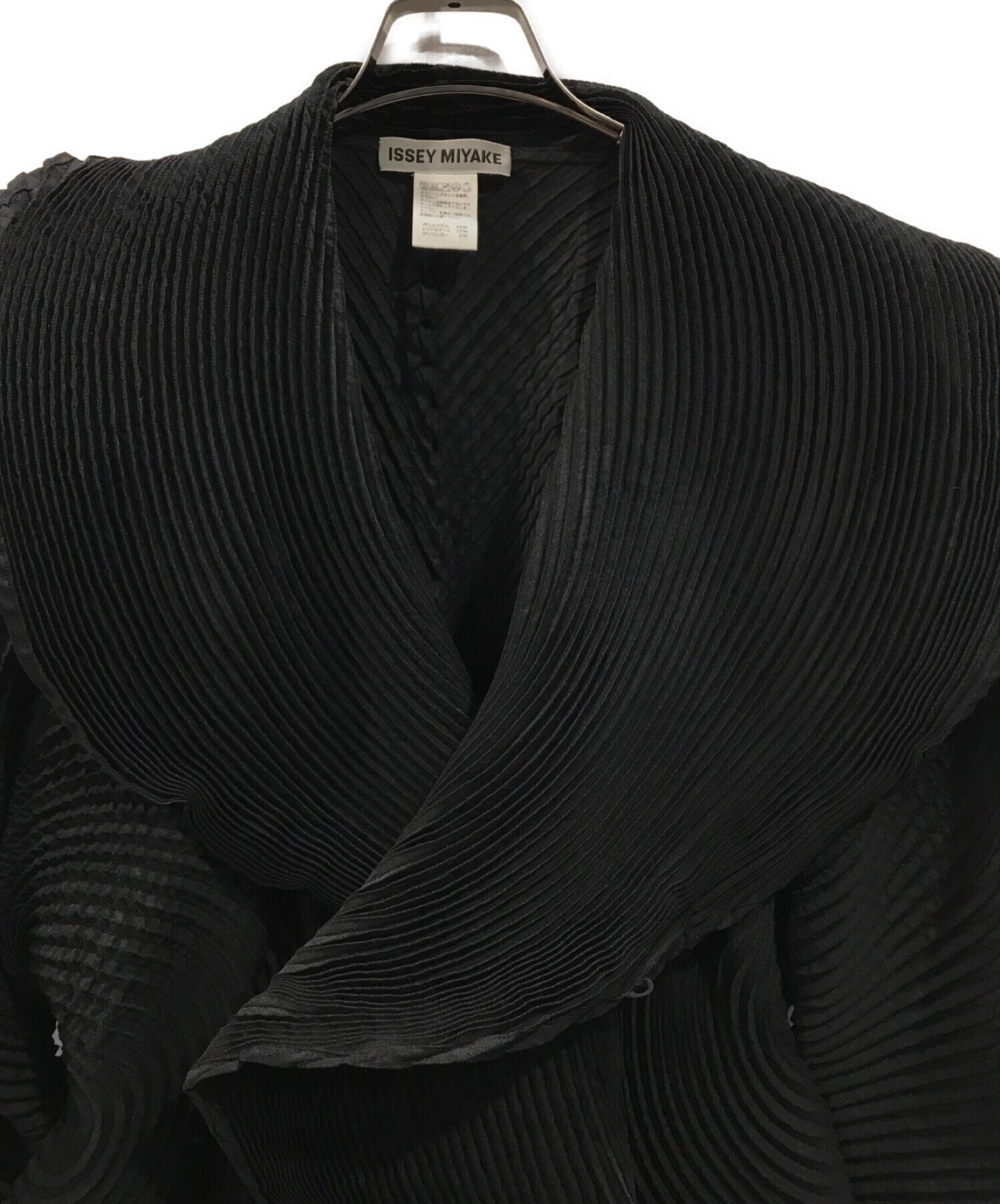 [Pre-owned] ISSEY MIYAKE Pleated design long coat IM44FA506