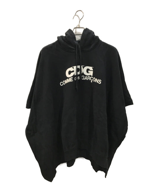 [Pre-owned] CDG COMME des GARCONS Logo Poncho Hoodie SZ-T018