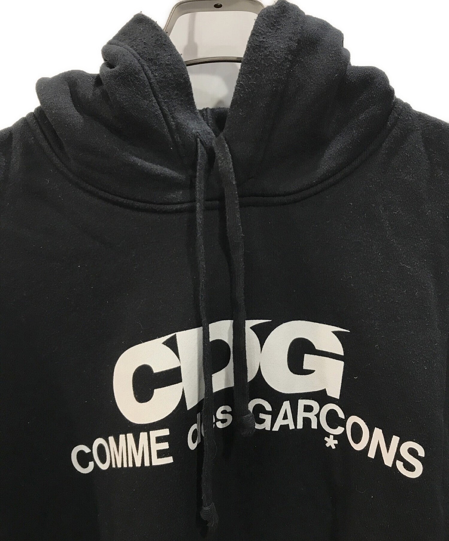 Pre-owned] CDG COMME des GARCONS Logo Poncho Hoodie SZ-T018