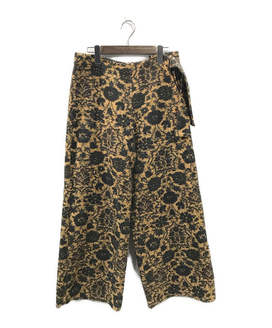[Pre-owned] Y's 15AW Floral Pattern Belted Wide Pants YR-P02-013