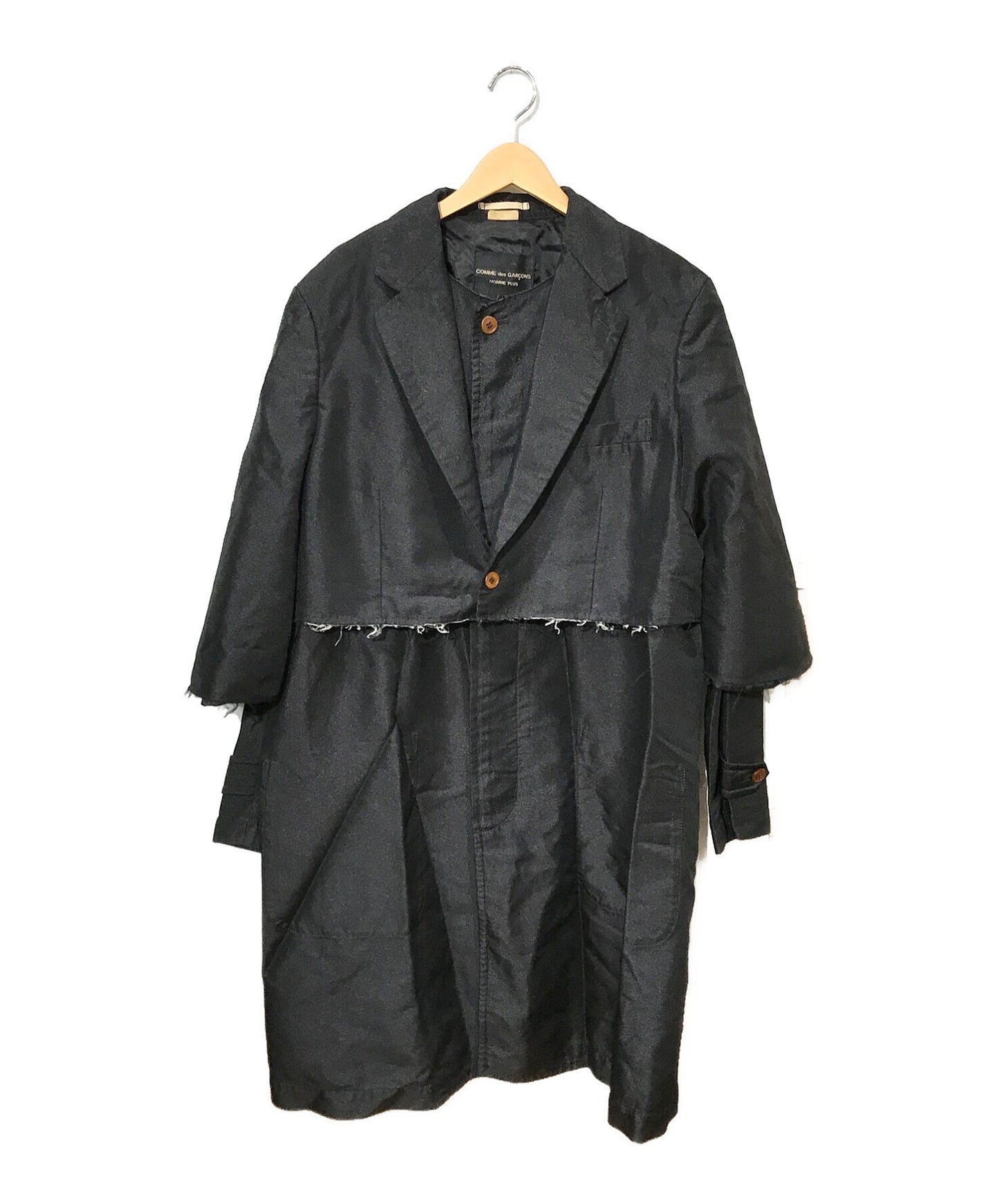 Comme des Garcons Homme Plus 20 AW Hemmed-Detailed Coat PF-J065