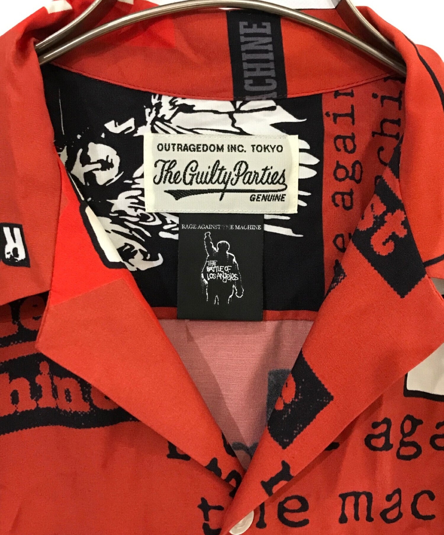 Pre-owned] WACKO MARIA RAGE AGAINST THE MACHINE S/S HAWAIIAN SHIRT