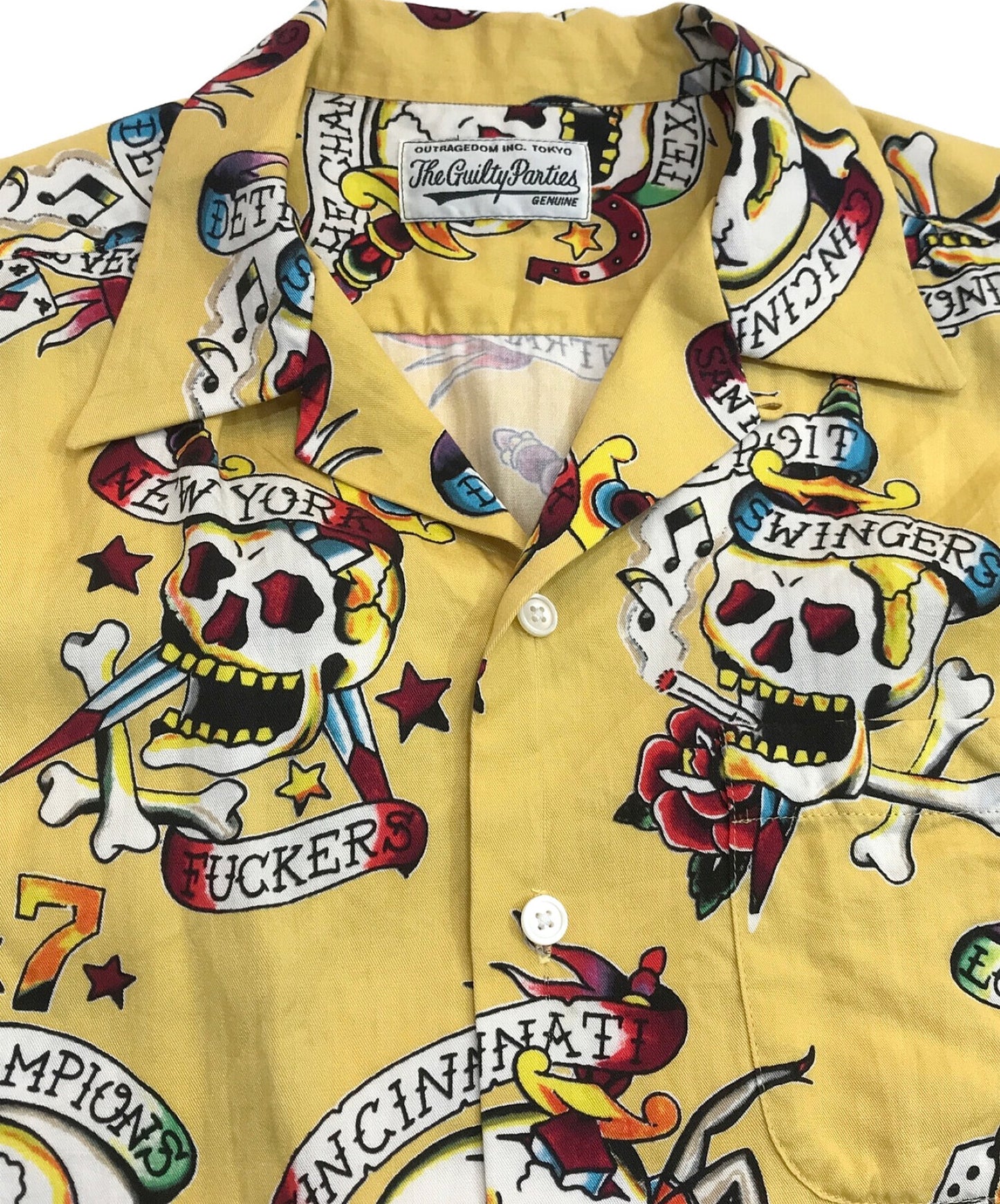 [Pre-owned] WACKO MARIA Captain Skull Open Collar Shirt