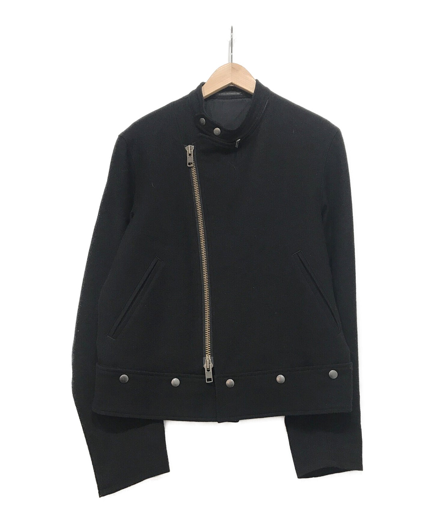 Yohji Yamamoto Pour Homme Wool Double Riders Jacket HF-Y10-136