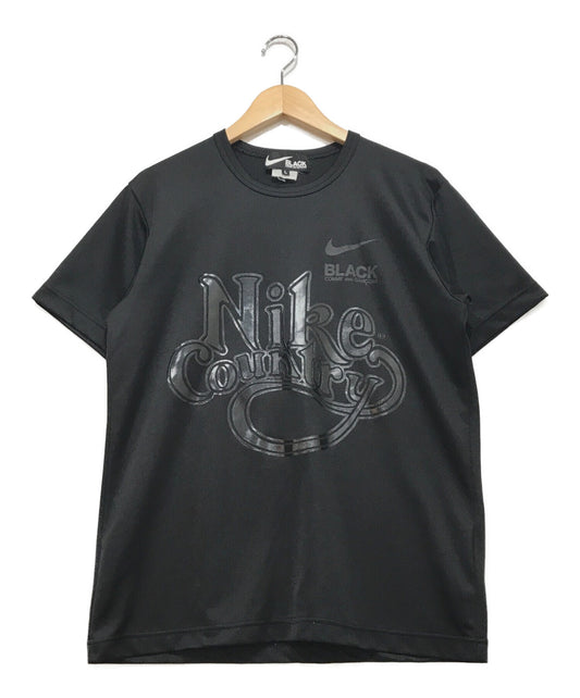 黑色COMME DES GARCONS×NIKE印刷T恤1E-T101