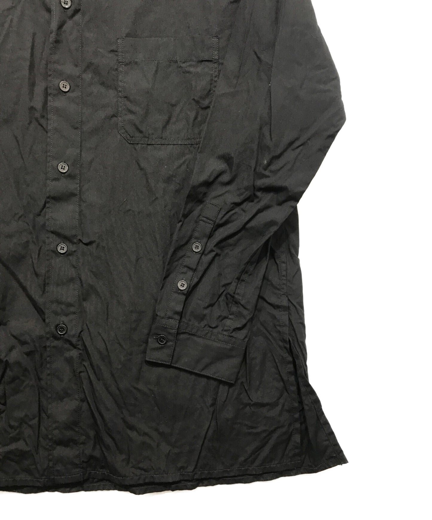 Yohji Yamamoto倒入霍姆N恤衫，带领和环形缝线HX-B40-005