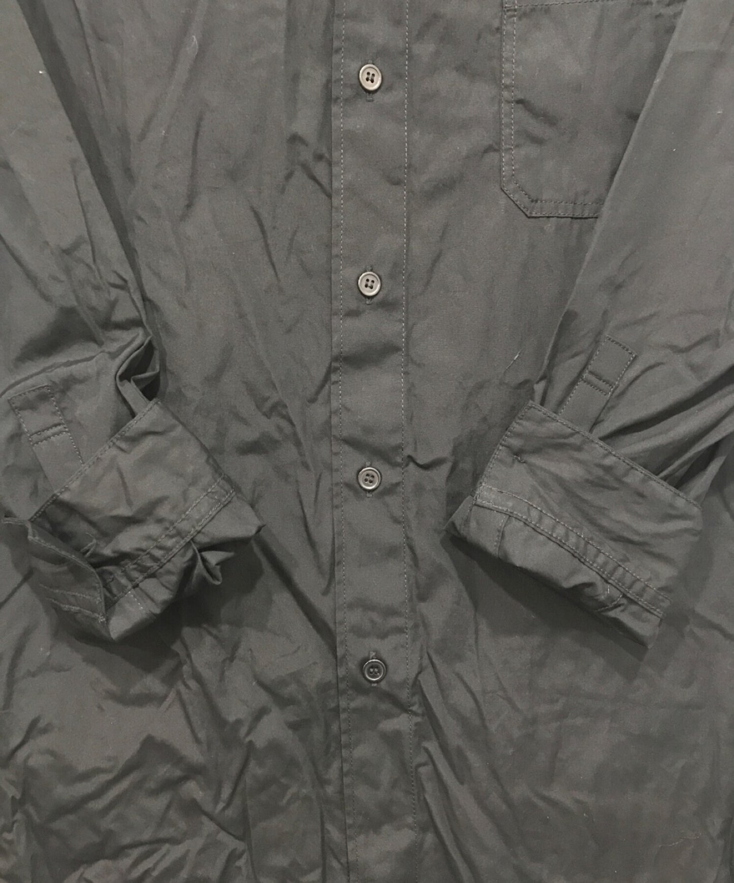 Yohji Yamamoto倒入霍姆N恤衫，帶領和環形縫線HX-B40-005