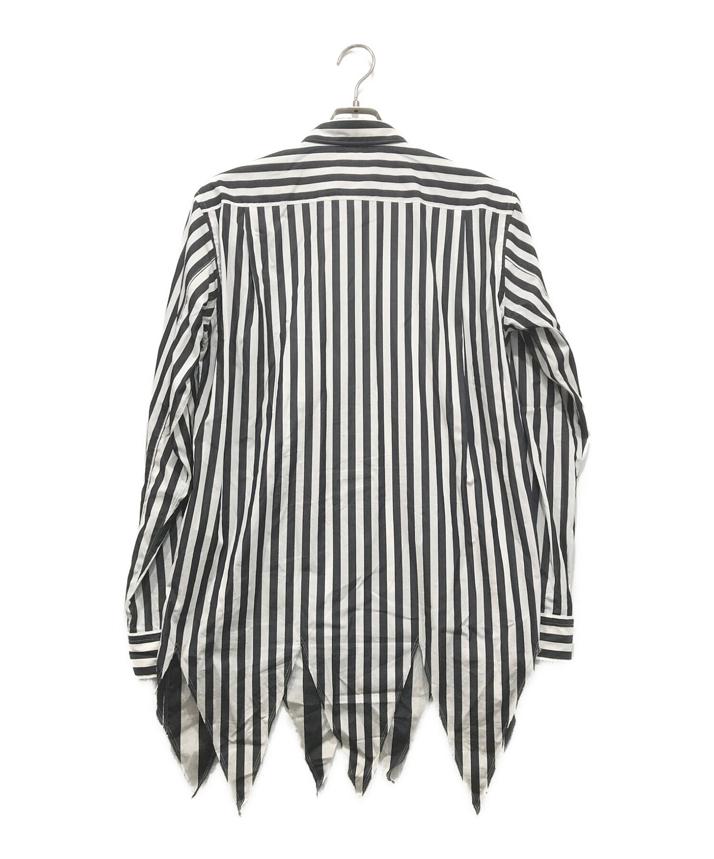 [Pre-owned] COMME des GARCONS HOMME PLUS Asymmetric hem stripe shirt PK-B011