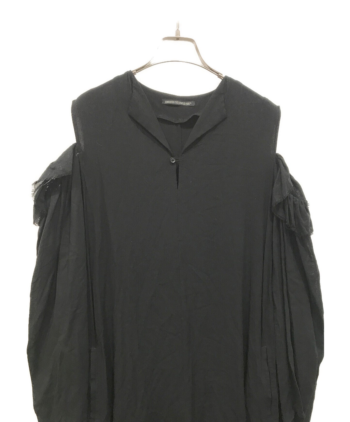 [Pre-owned] yohji yamamoto+noir Open Collar Shirt Dress NN-D29-823