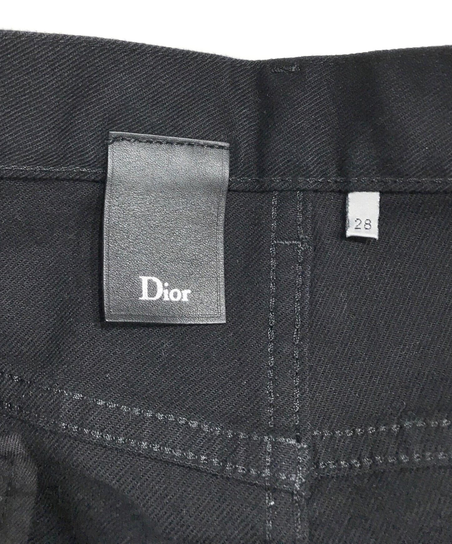[Pre-owned] Dior Homme×Toru Kamei 17SS Vanitas Patch Skinny Pants 763d045k5894