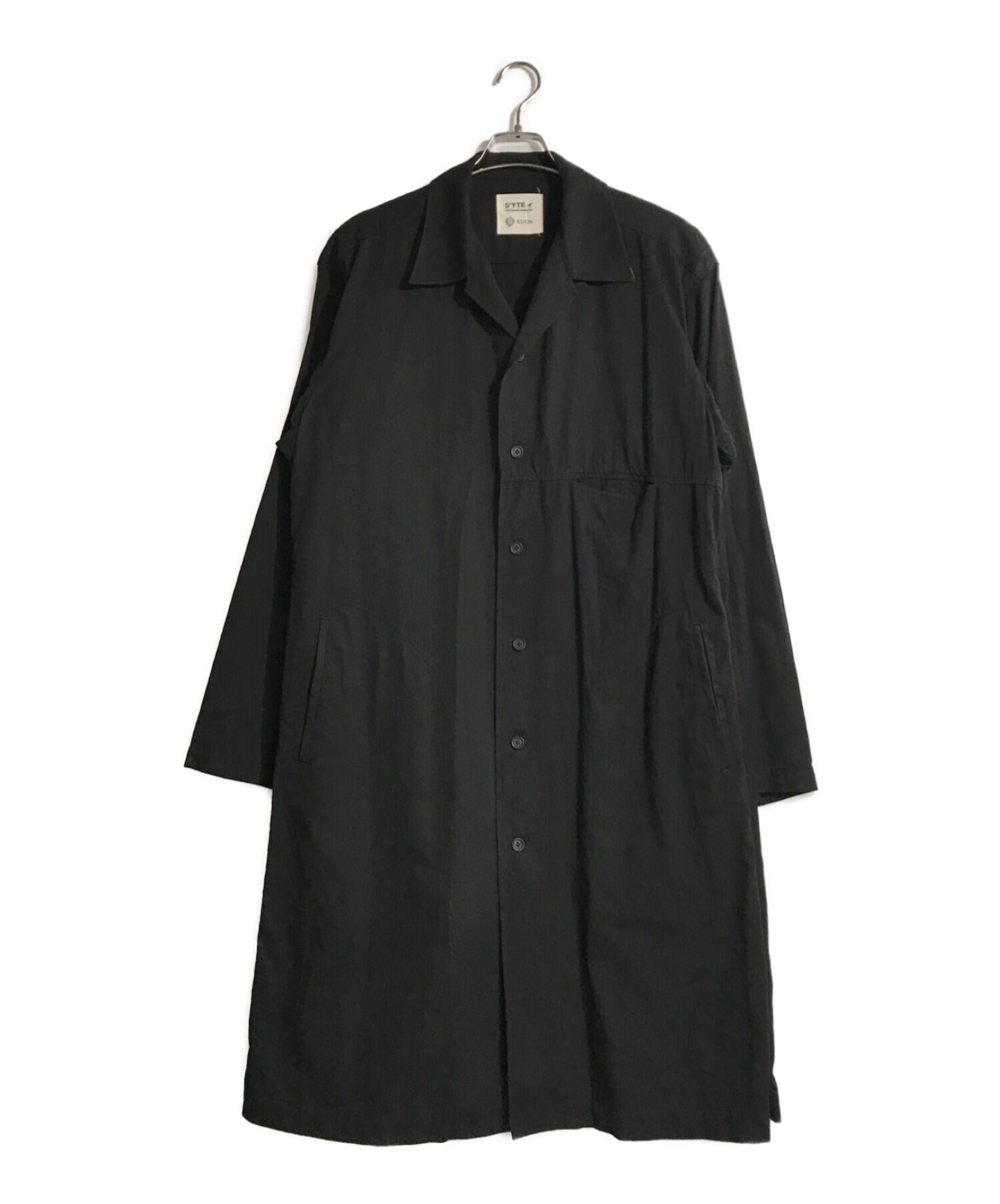 S'yte × Kuon Cotton Twill Yoshino Plaid 주름 셔츠 재킷 UM-B67-038