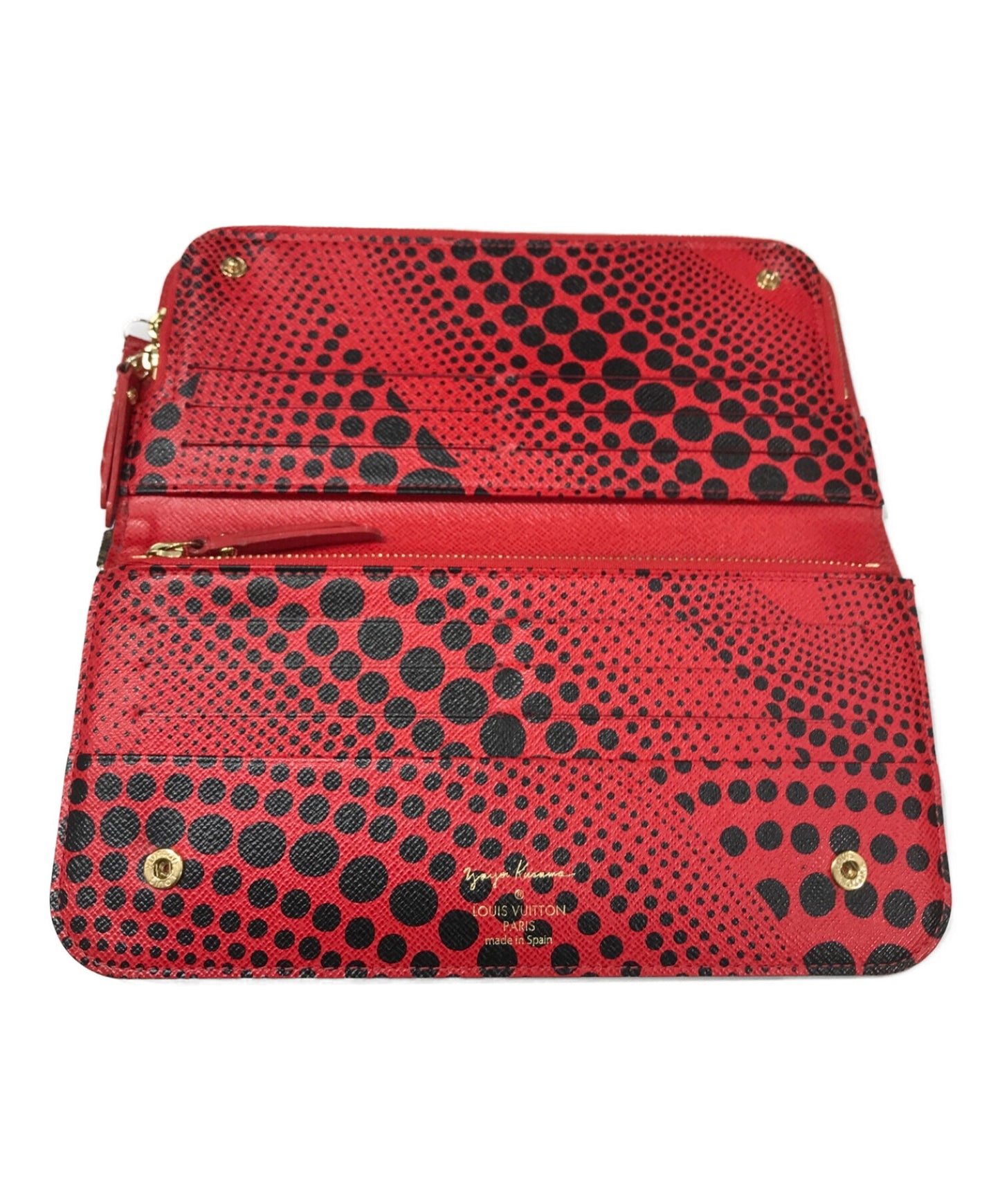 [Pre-owned] LOUIS VUITTON × Yayoi Kusama long wallet M60454