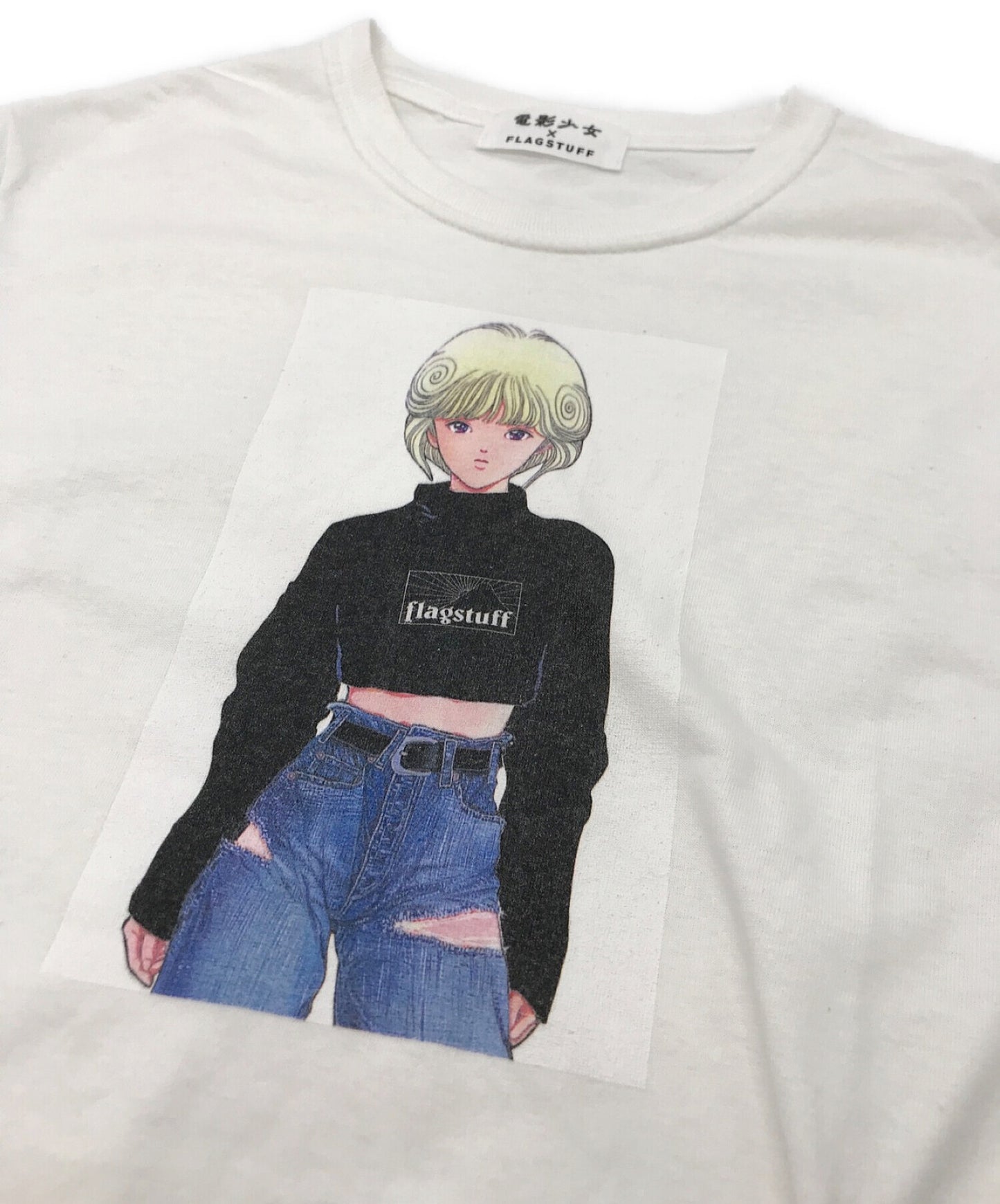 FLAGSTUFF x DEN-EI SHOJO VIDEO GIRL printed T-shirt