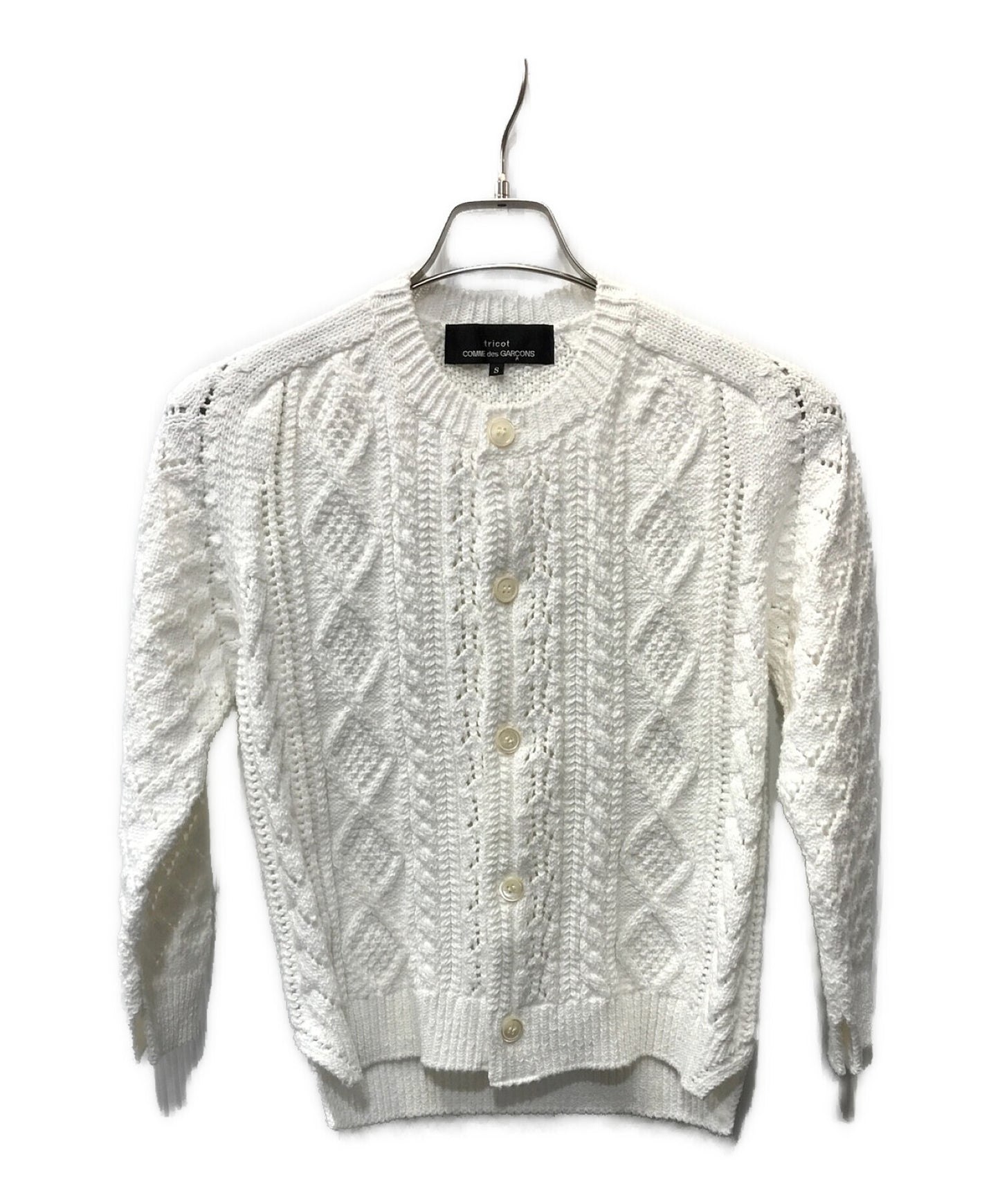 [Pre-owned] tricot COMME des GARCONS openwork cardigan TG-N005
