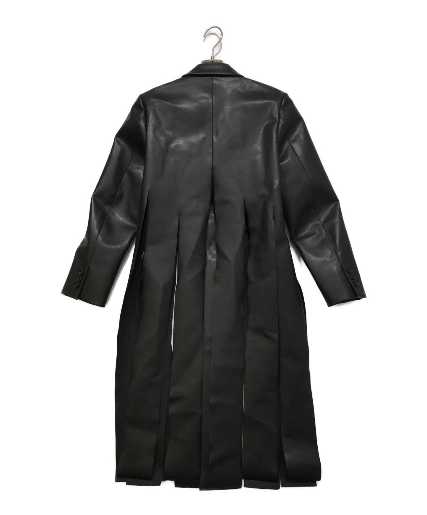 [Pre-owned] COMME des GARCONS COMME des GARCONS Strip Faux Leather Coat RI-J028