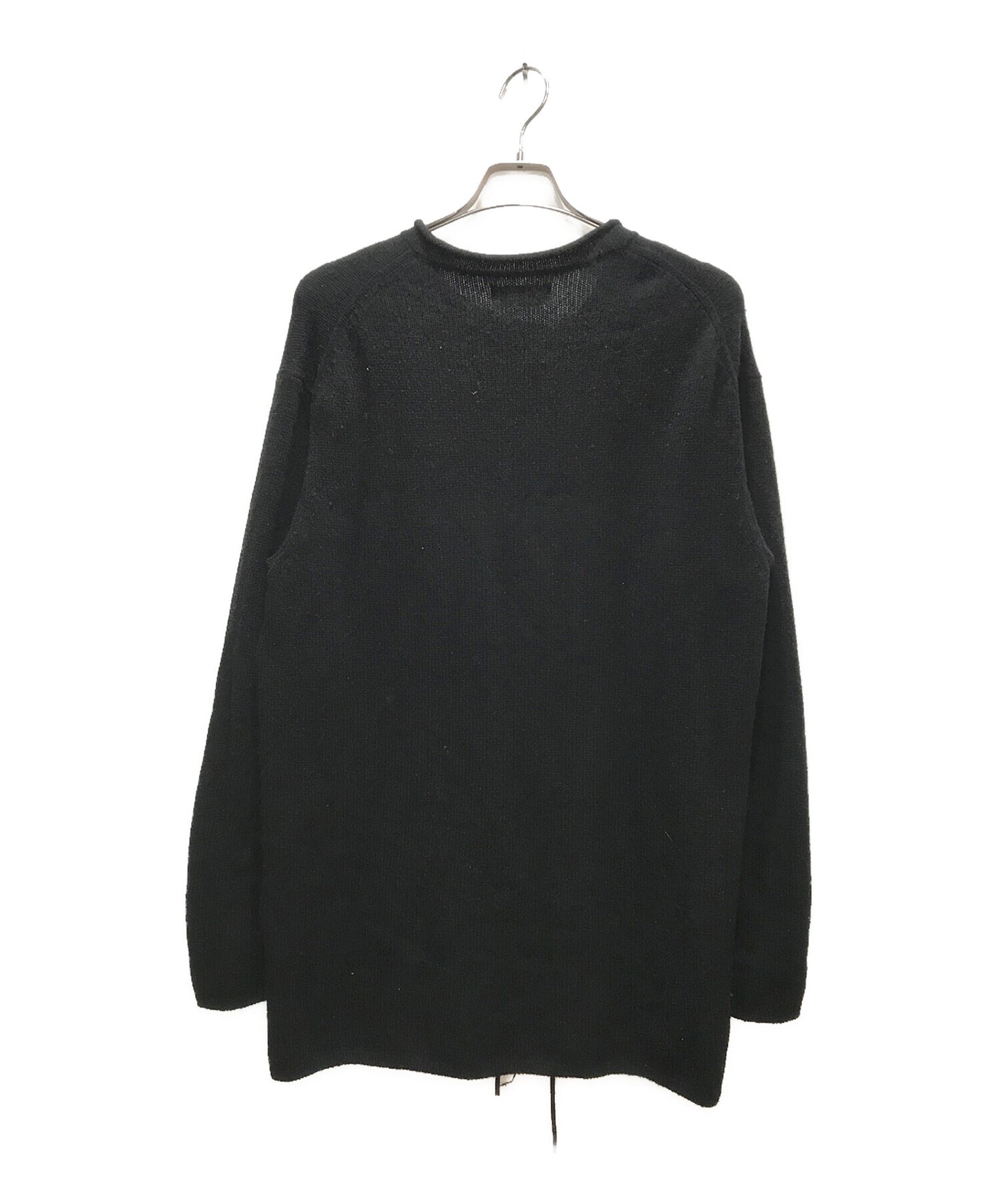 [Pre-owned] Yohji Yamamoto pour homme 21AW String-through round-neck wool knit HR-K20-193