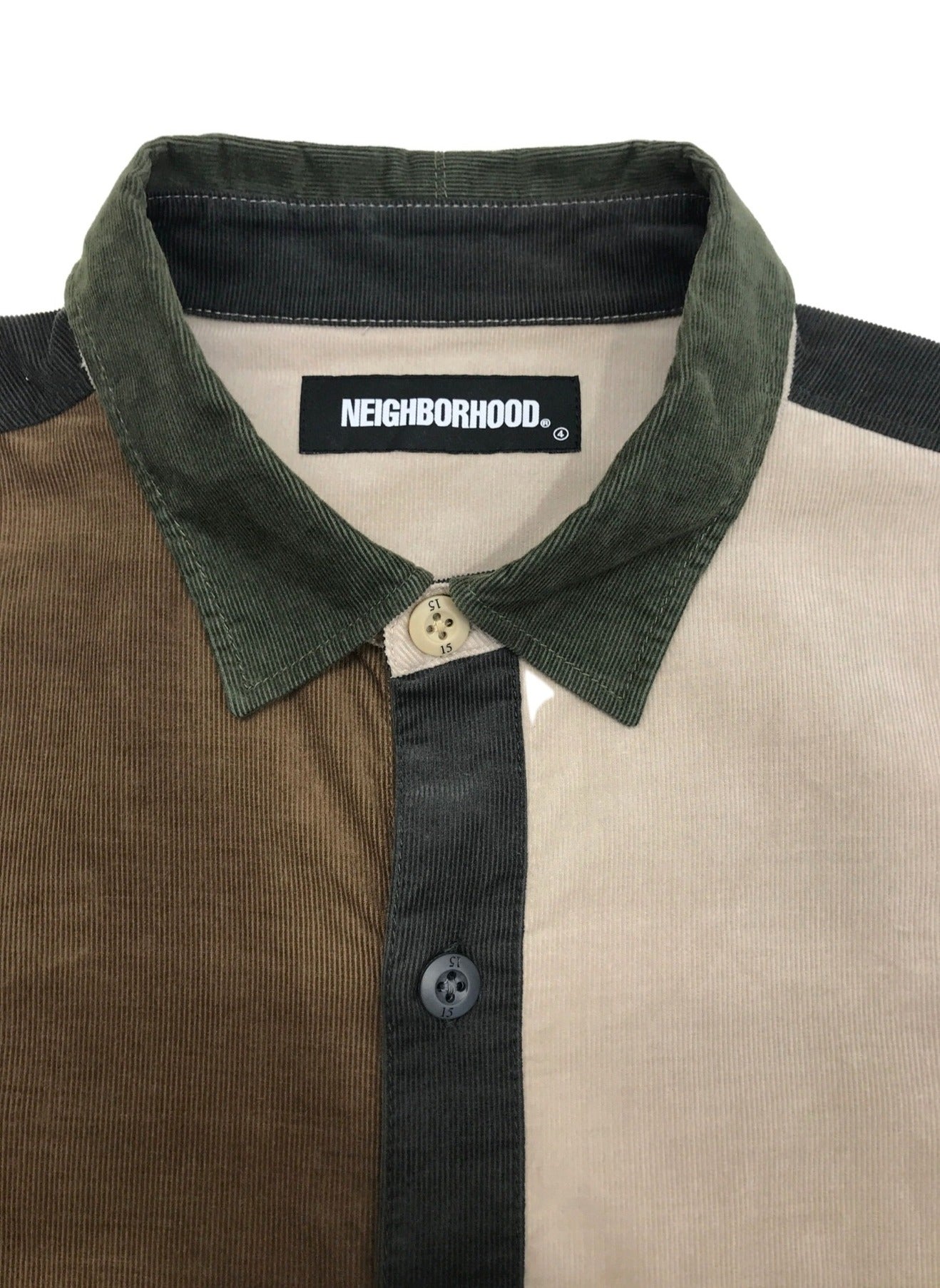 [Pre-owned] NEIGHBORHOOD Crazy Pattern Corduroy Shirt 212TSNH-SHM04