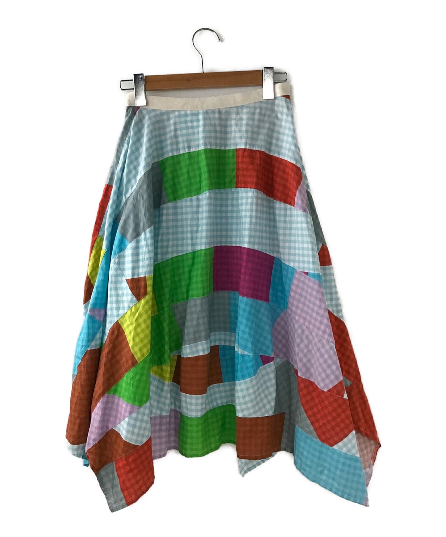 [Pre-owned] tricot COMME des GARCONS patchwork skirt TC-S025