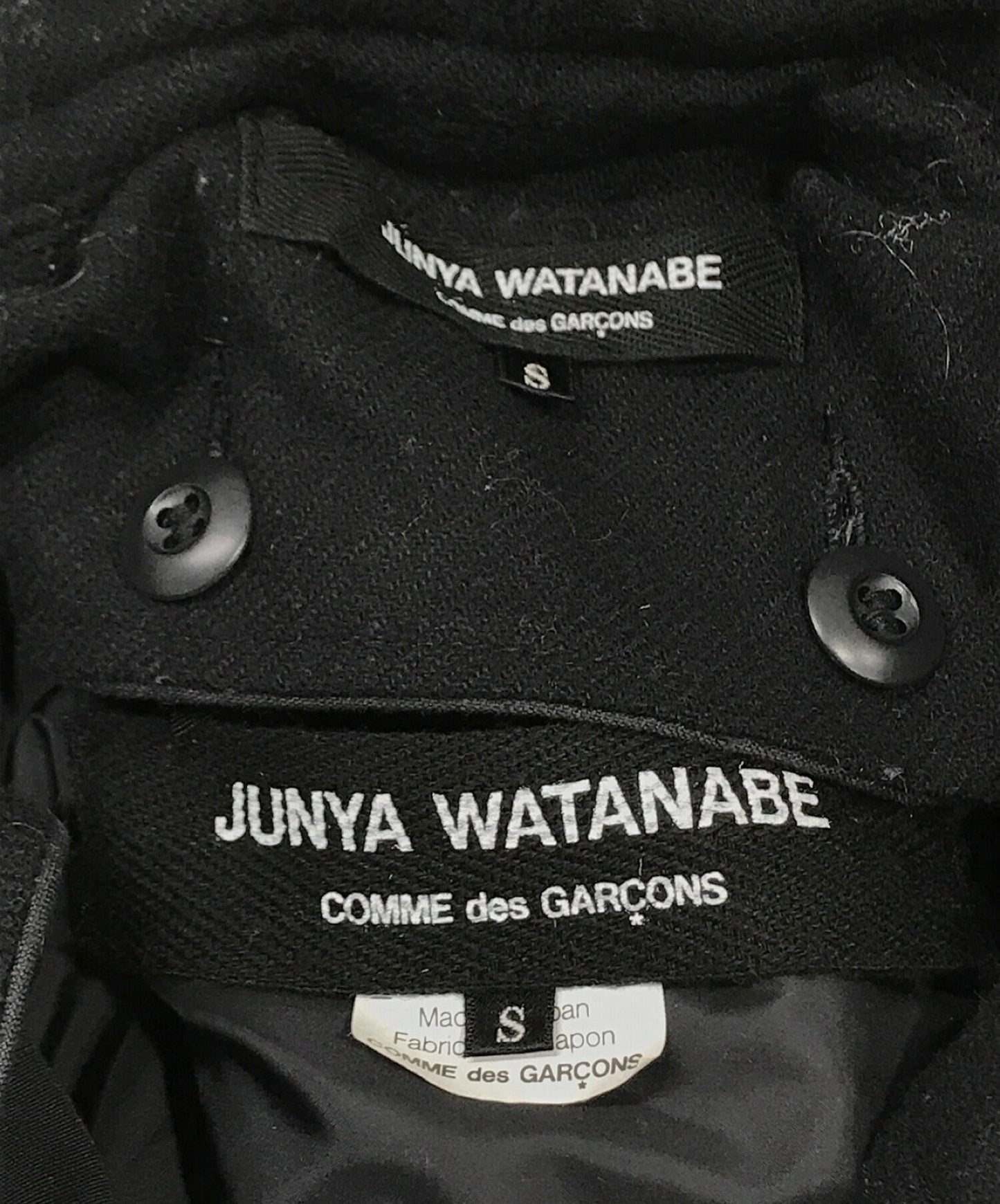 Junya Watanabe Comme des Garcons จีบเสื้อโค้ท JF-C019