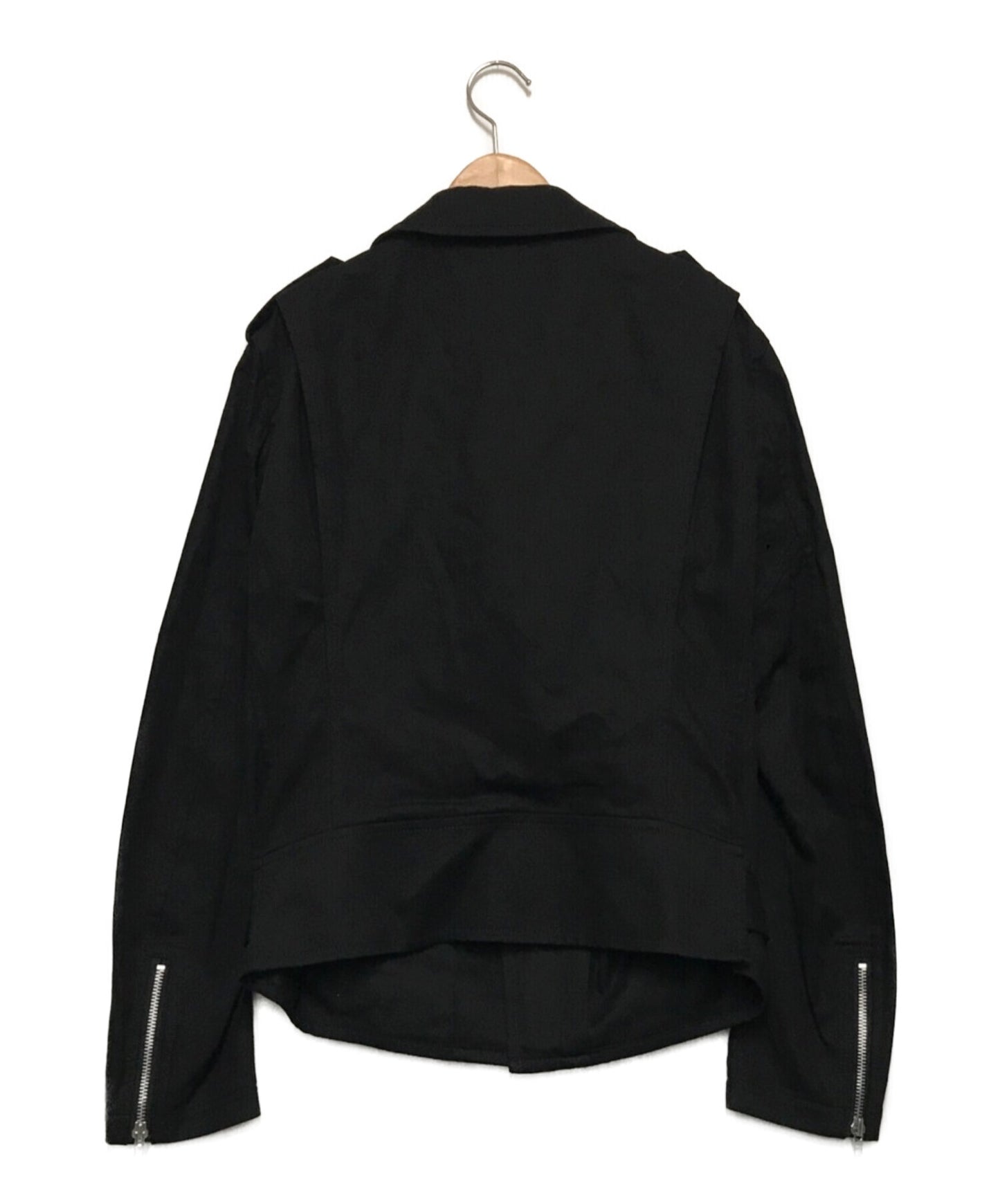 Black Comme des Garcons ตัดเข็มขัดตัวเมียแจ็คเก็ต 1G-J027