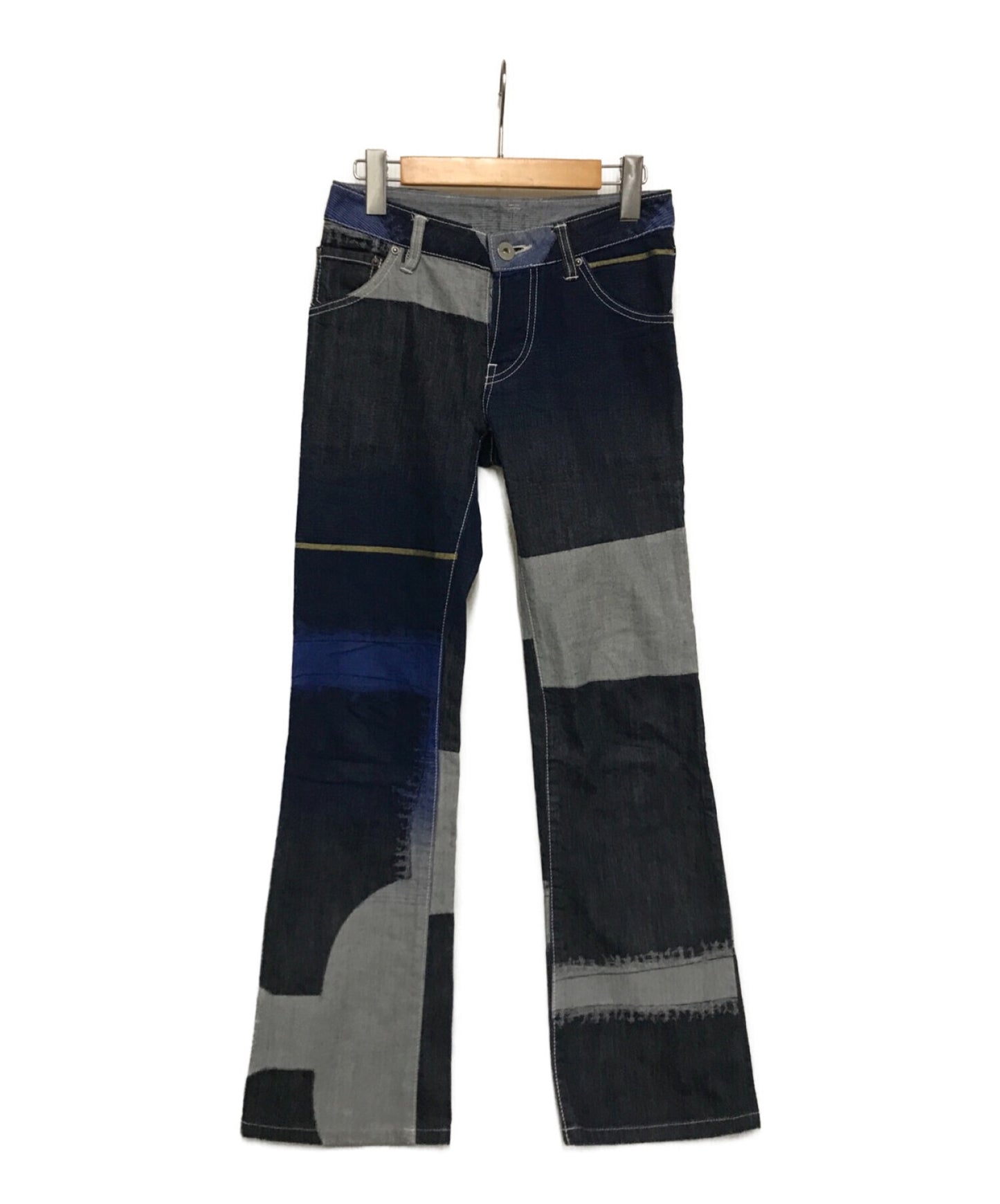 ISSEY MIYAKE Switched Flare Denim Pants IM81FF005 | Archive