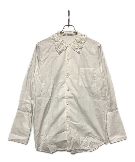 [Pre-owned] COMME des GARCONS Lace collar changeover shirt/Rayon lace collar shirt GB-050230