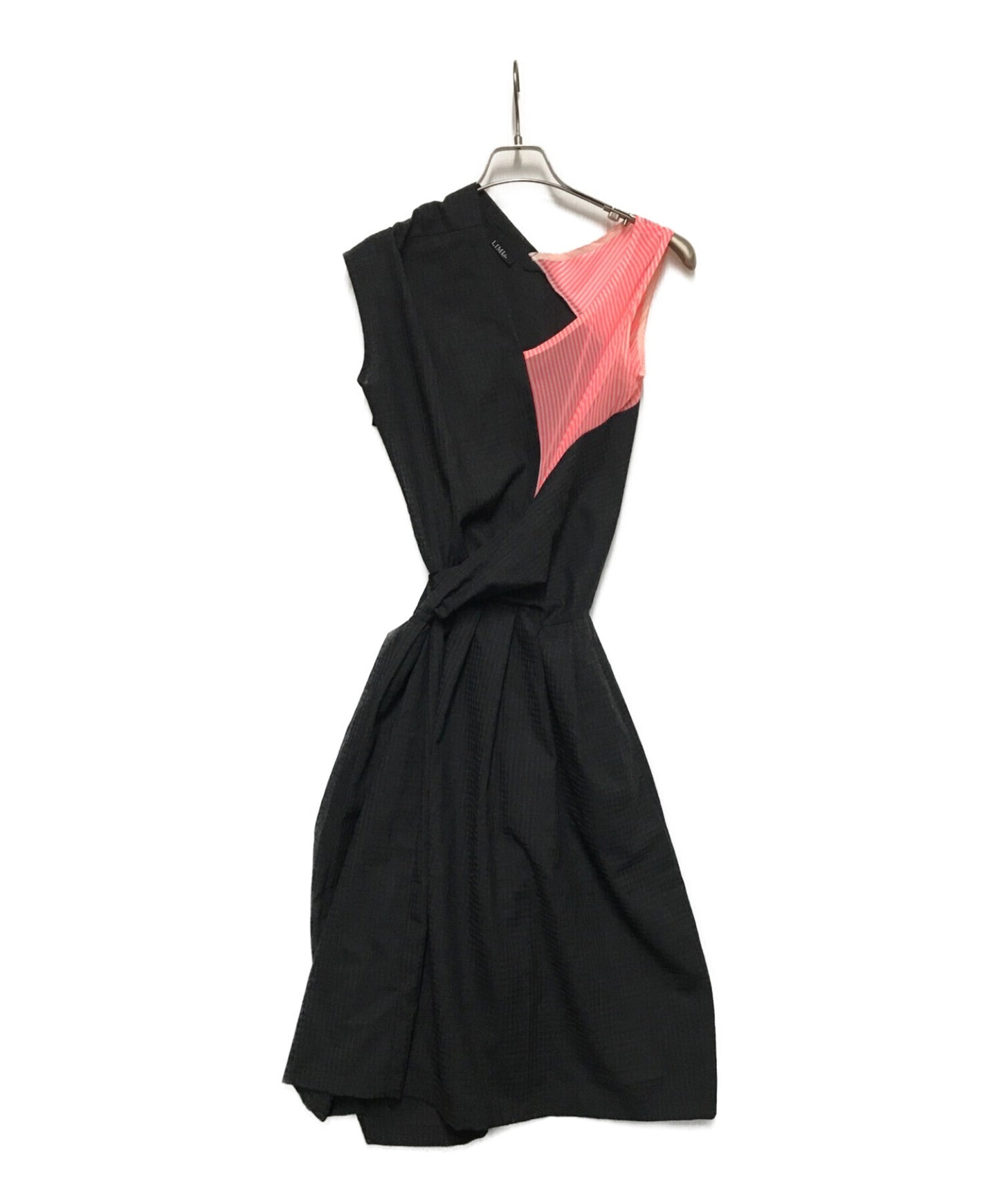 Limi Feu Stripe Switched Shadow Check Dress Lu-D09-101