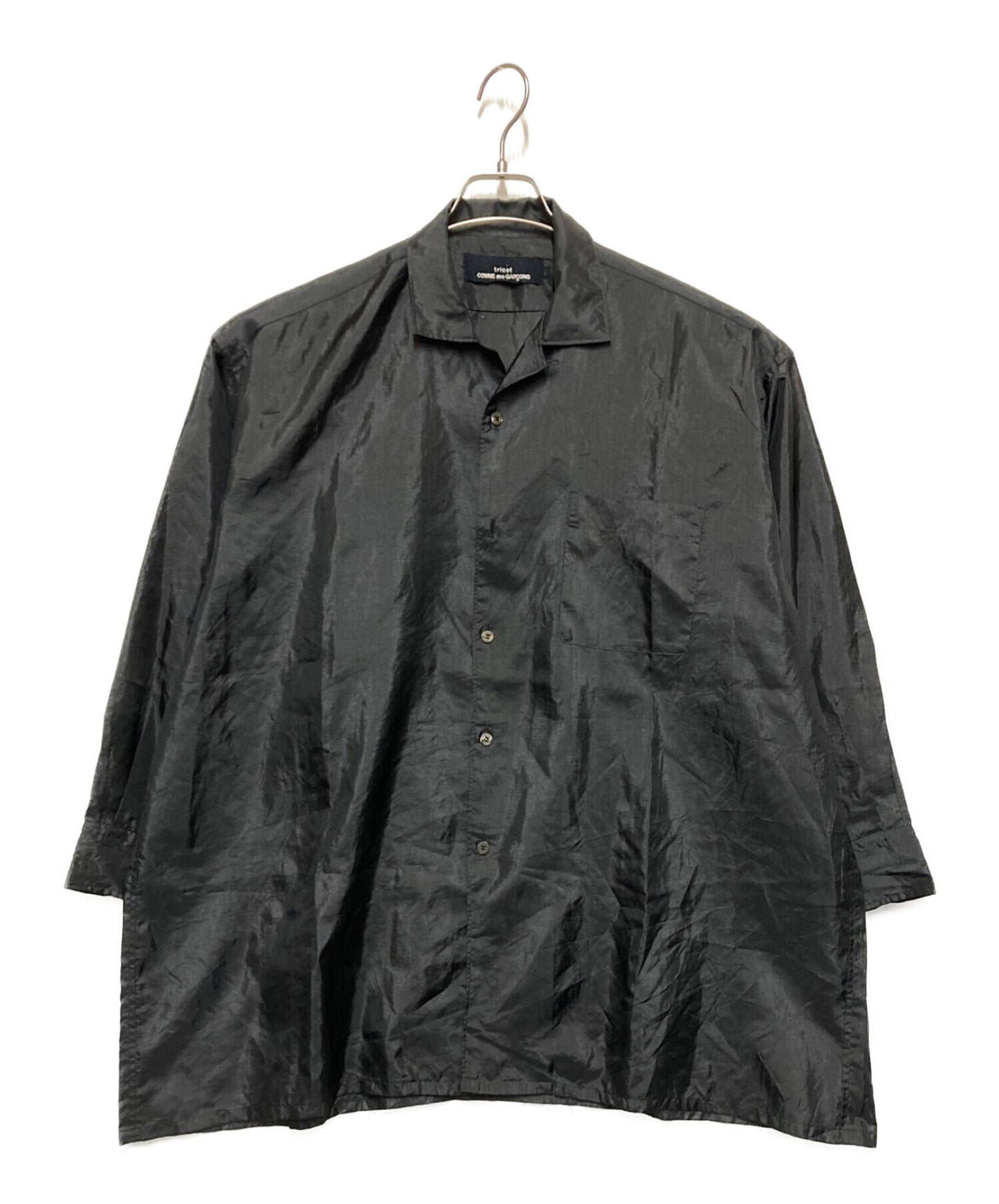 [Pre-owned] tricot COMME des GARCONS sheer oversized shirt