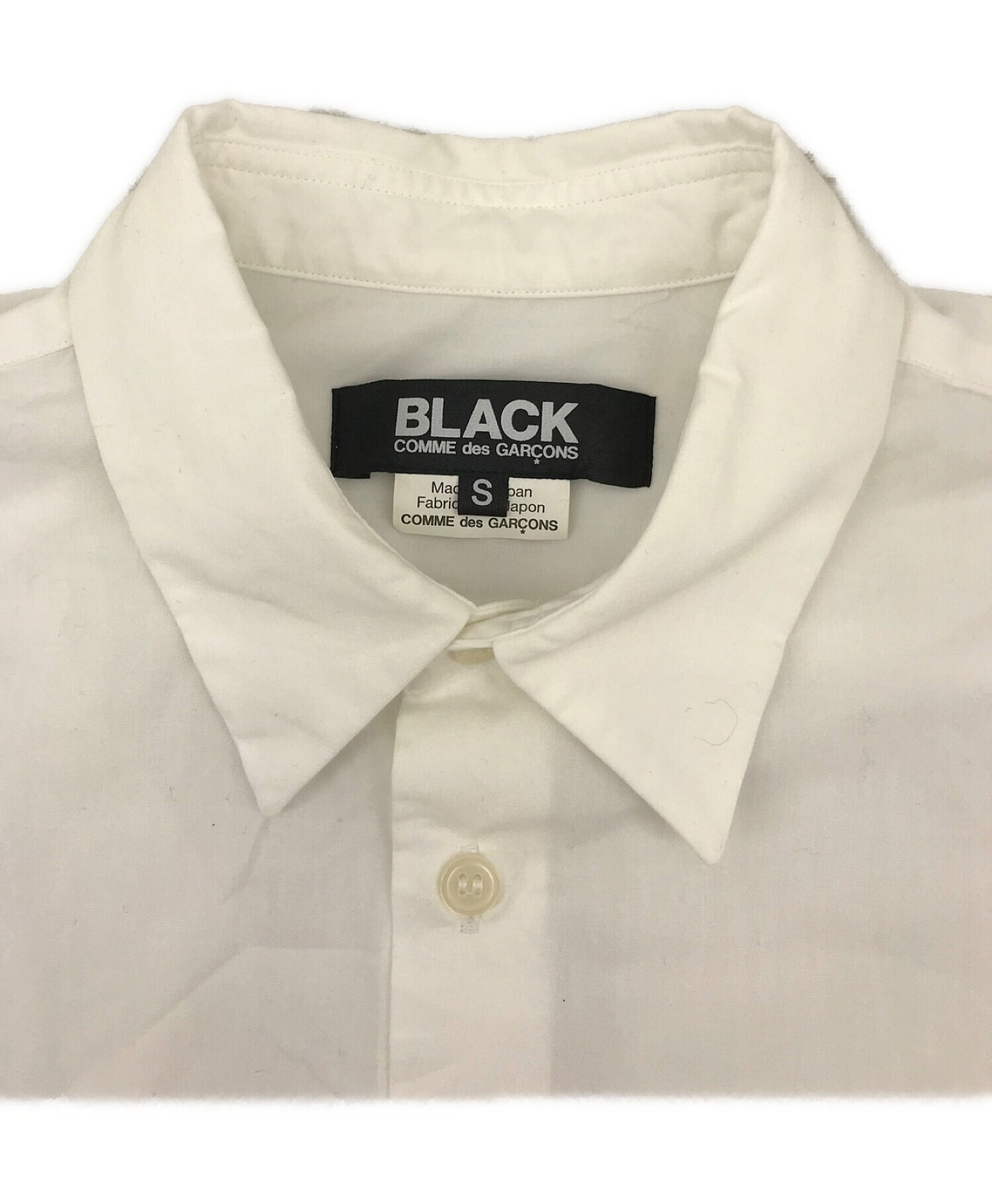 Black Comme des Garcons 디자인 긴 셔츠