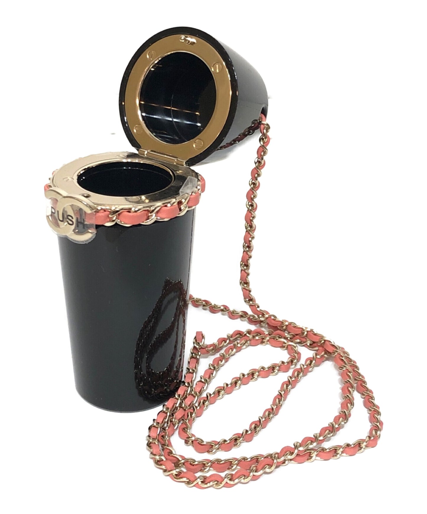 Chanel Coco Mark Lip Case Nechlace Chain สายรัด B21K