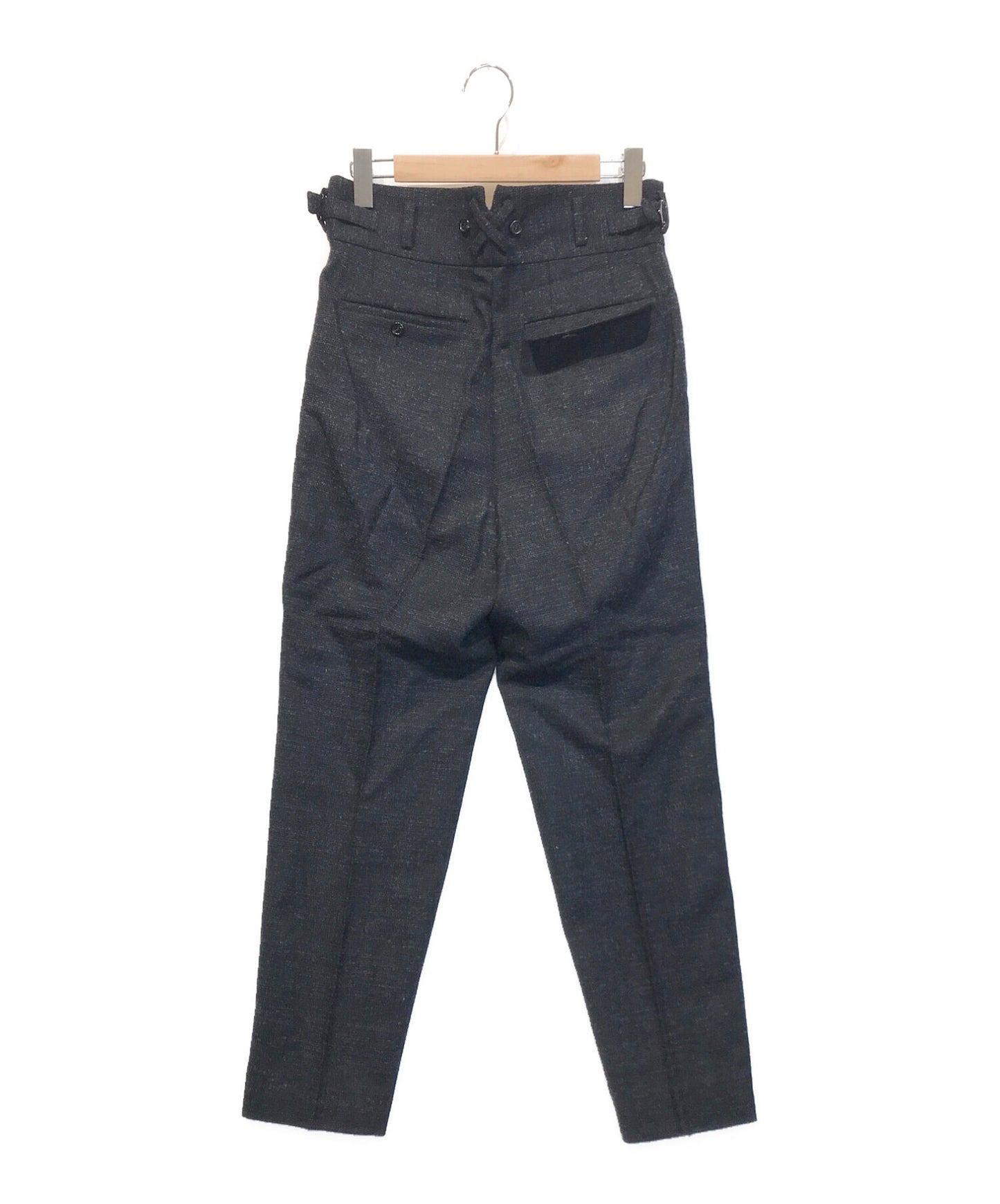 [Pre-owned] UNDERCOVER Mixed Wool High Waist 2-Tuck Slacks UCT4501-2