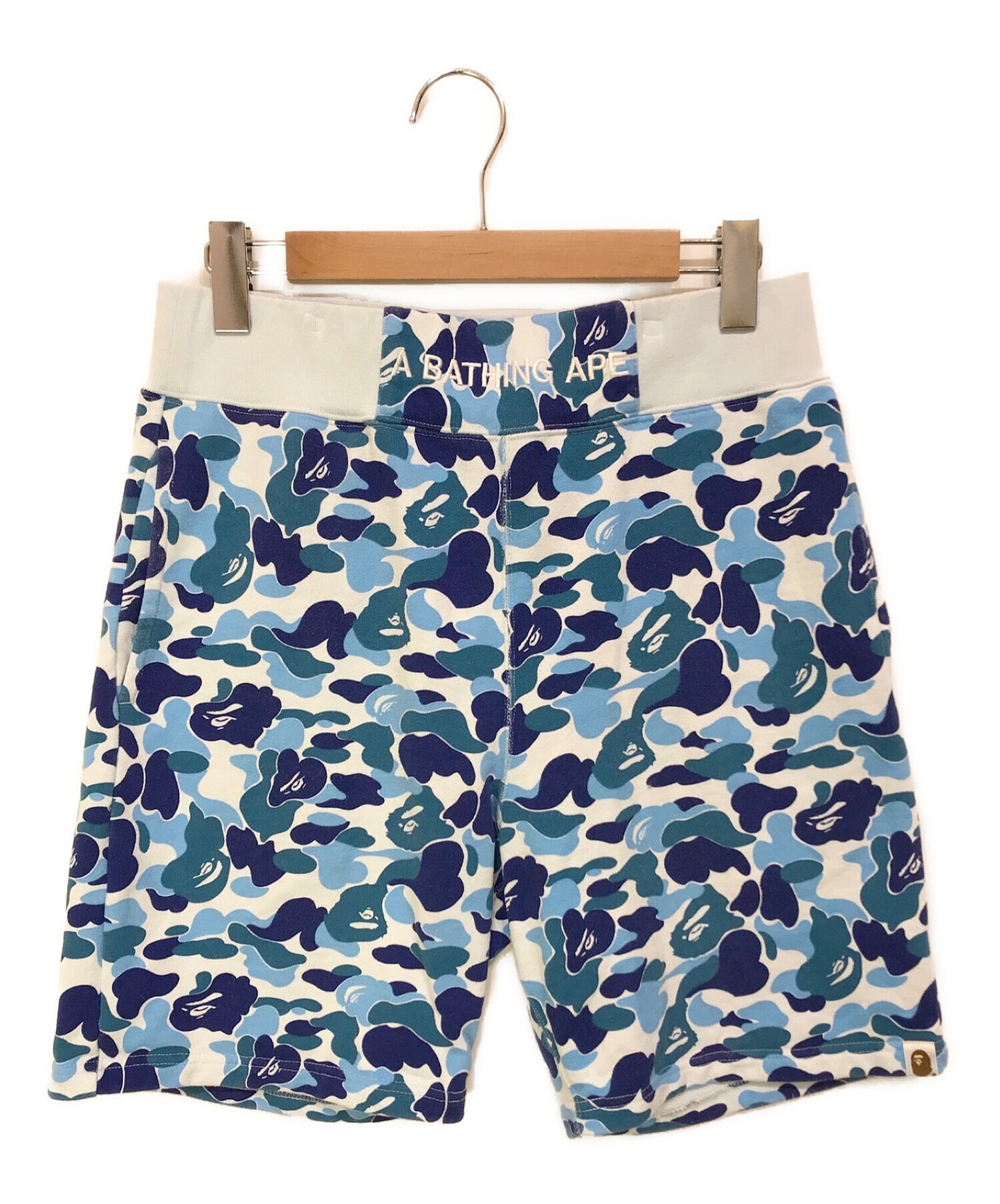 [Pre-owned] A BATHING APE Bay Camo Sweat Shorts 001SPI301017M