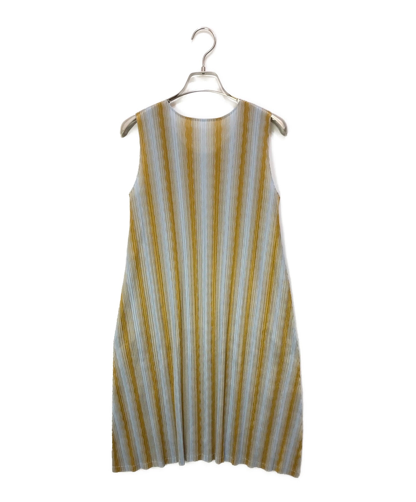 [Pre-owned] PLEATS PLEASE Wave Pattern Sleeveless Pleated Dress PP71-JT694