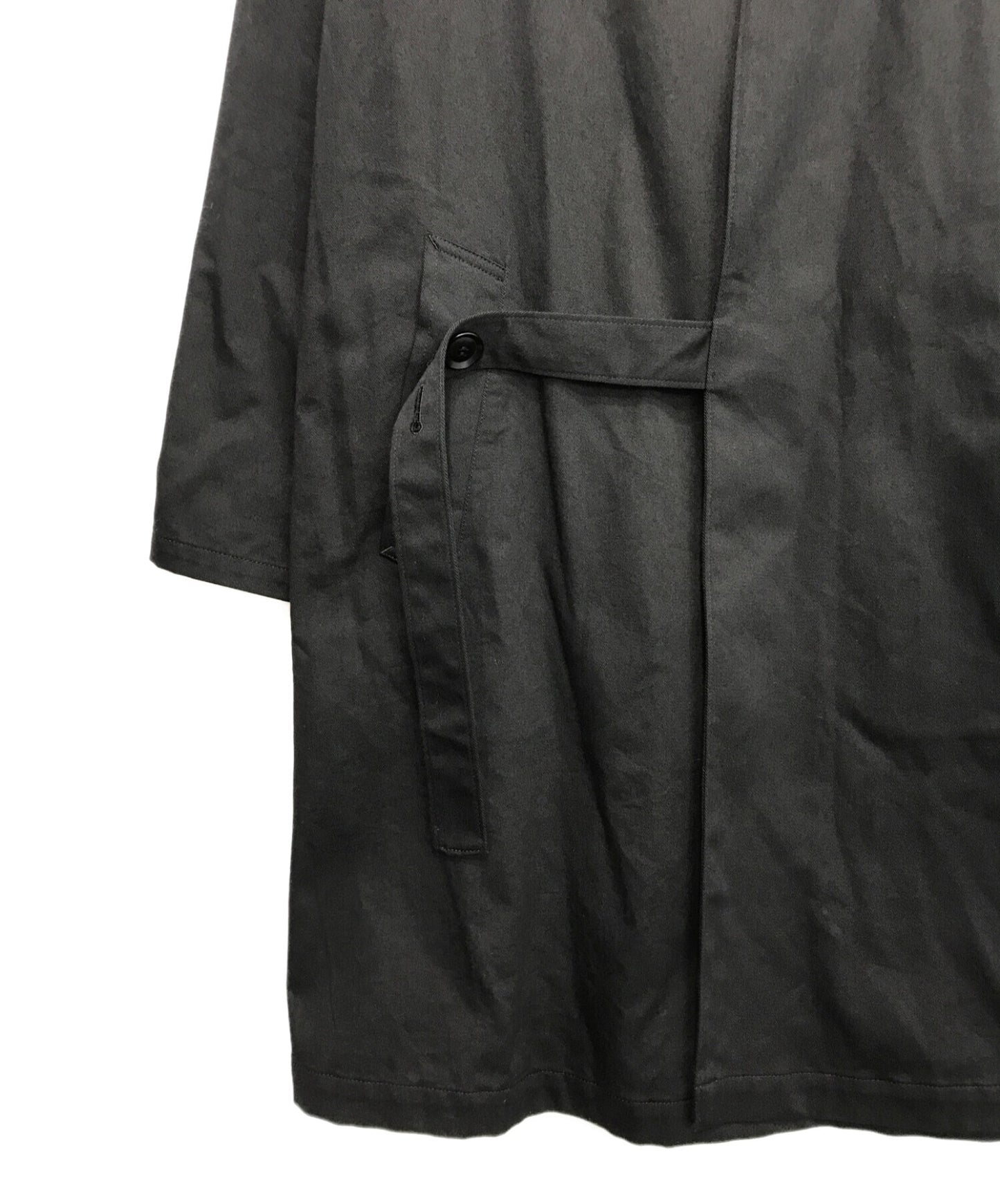 Y 's Cotton Twill Collar Asymme Box Pocket Coat YX-C81-002