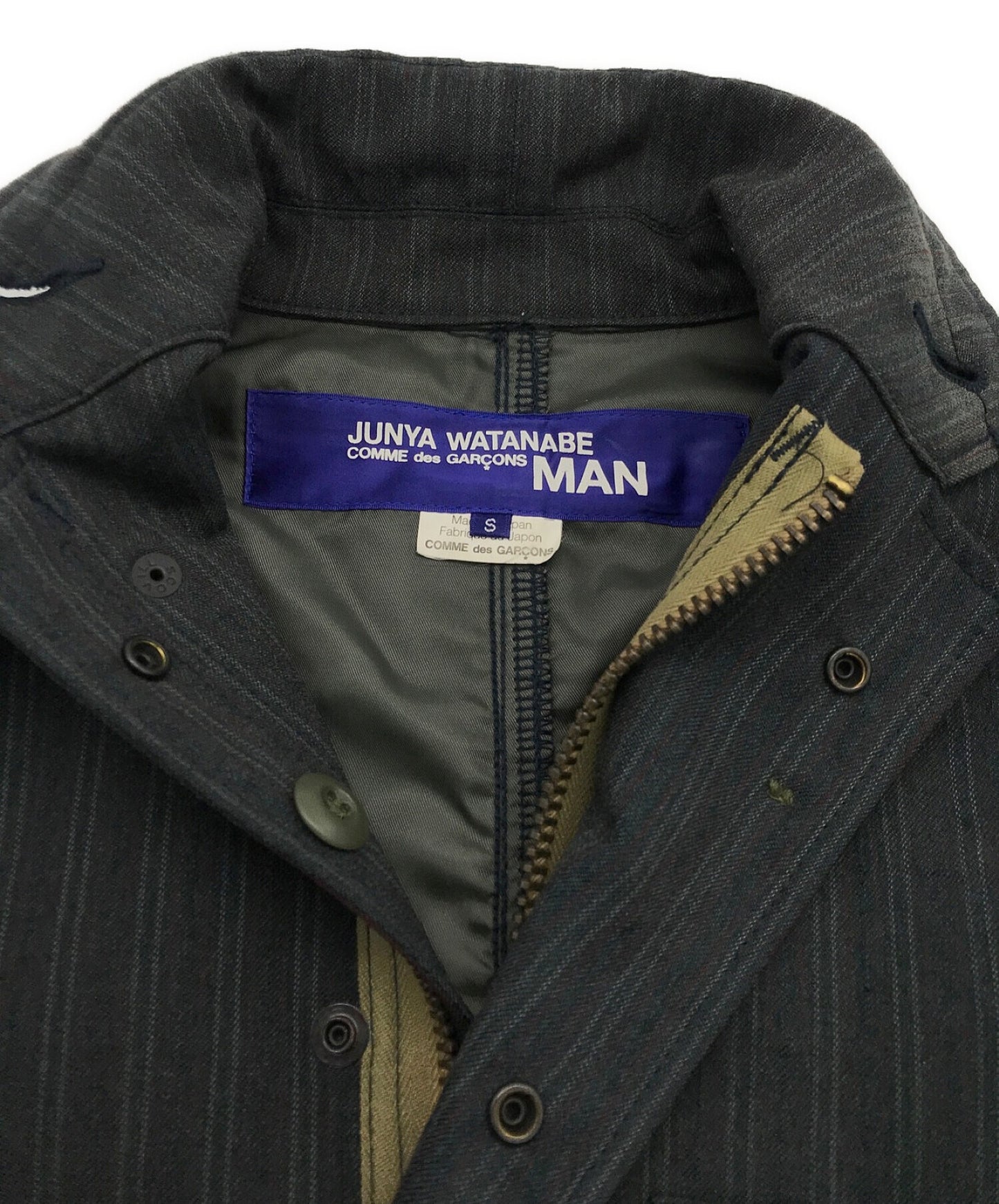 Comme des Garcons Junya Watanabe Man Ma1 재구성 된 맞춤 재킷 WR-J018