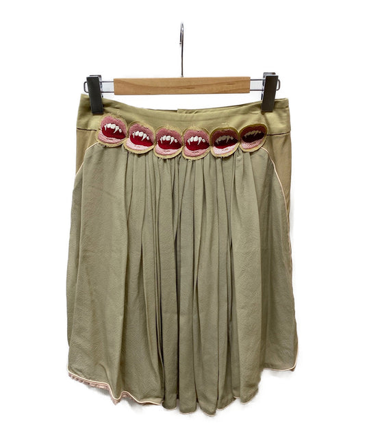 [Pre-owned] UNDERCOVER lip-silk skirt