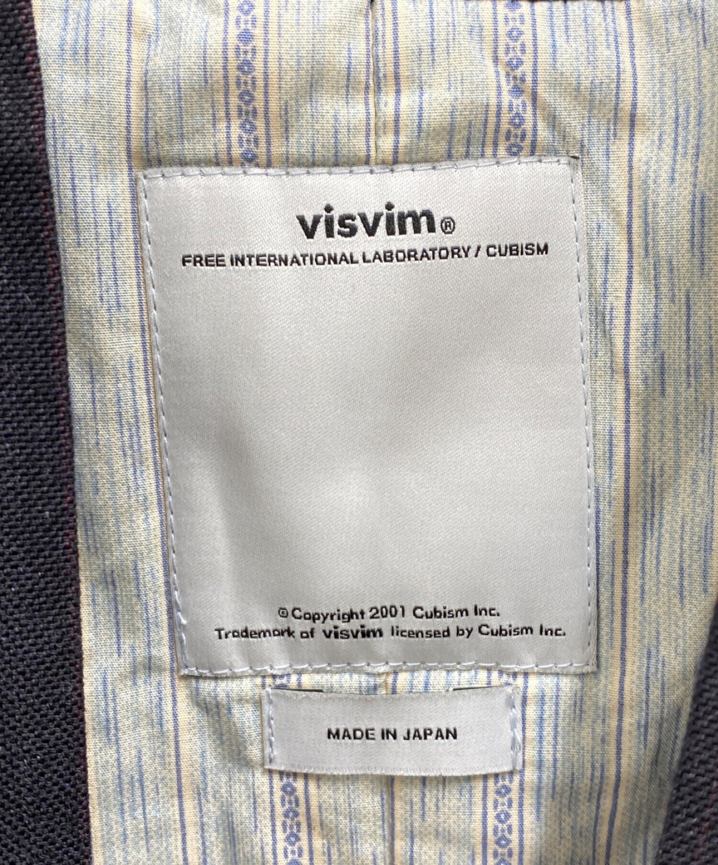 Pre-owned] visvim DOTERA COAT WOOL STRIPE 0116205013022