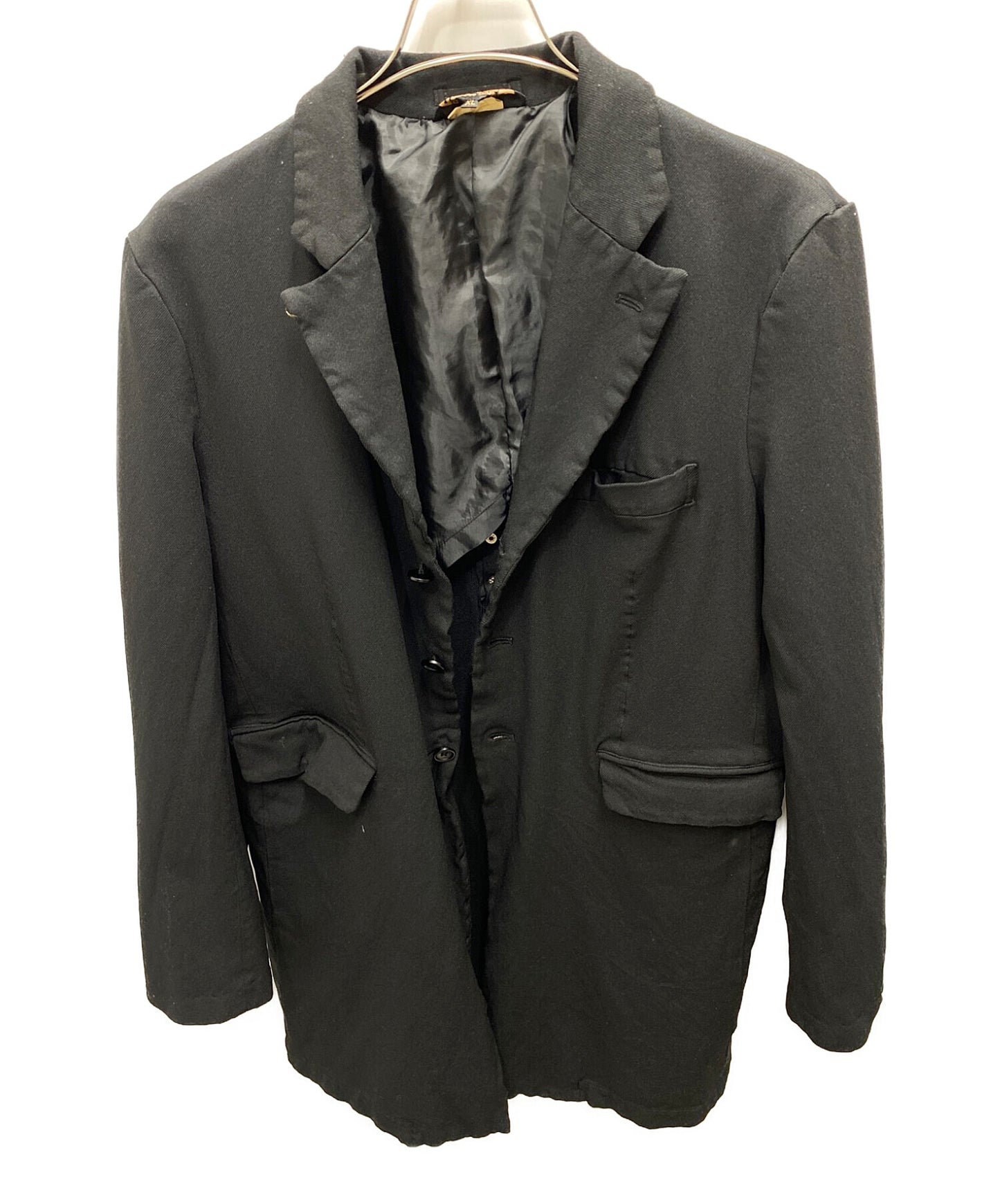 [Pre-owned] BLACK COMME des GARCONS Poly Shrunken Studded Long Jacket 1T-J009