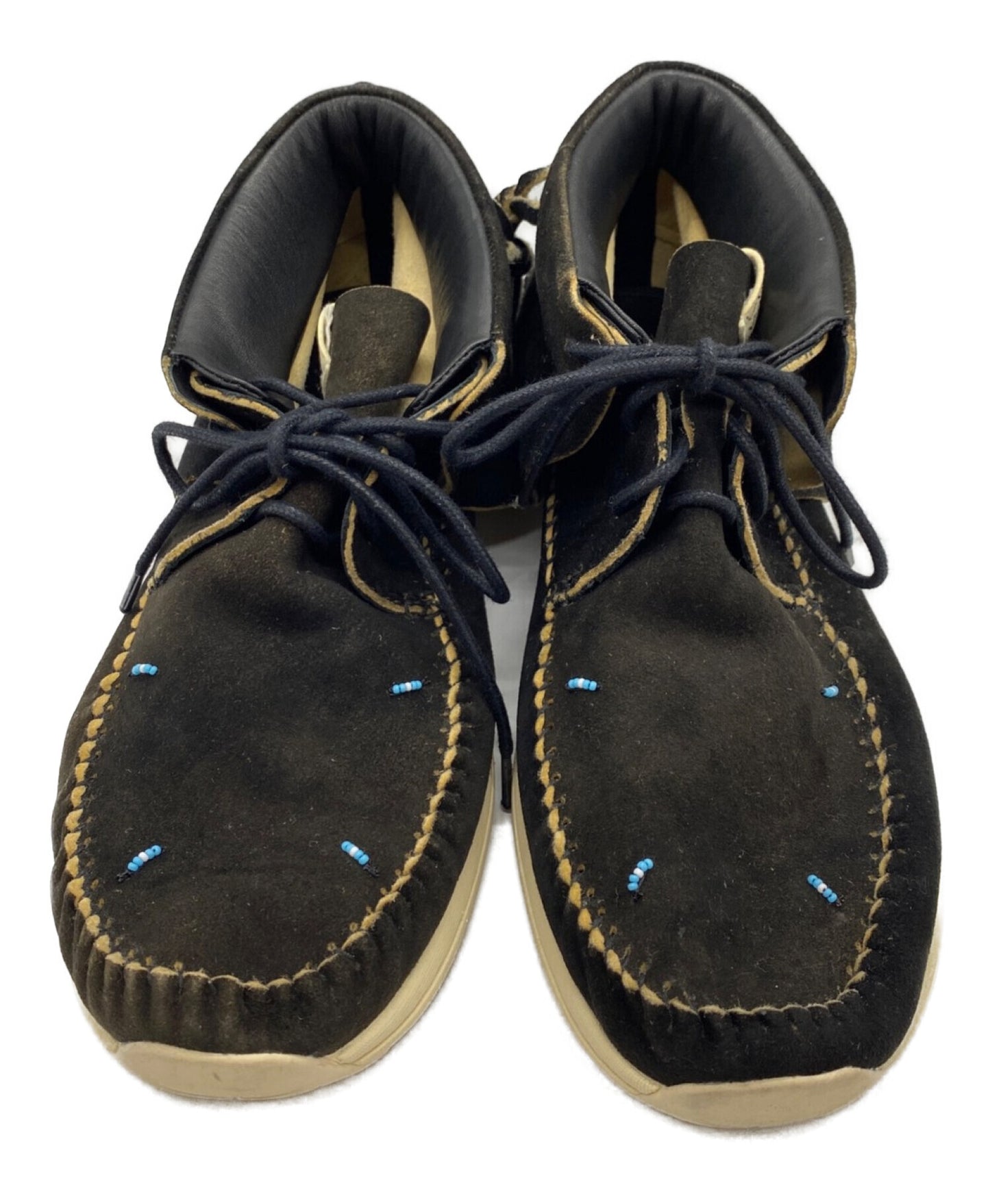 Visvim FBT Lhamo-Folk絨面革靴子