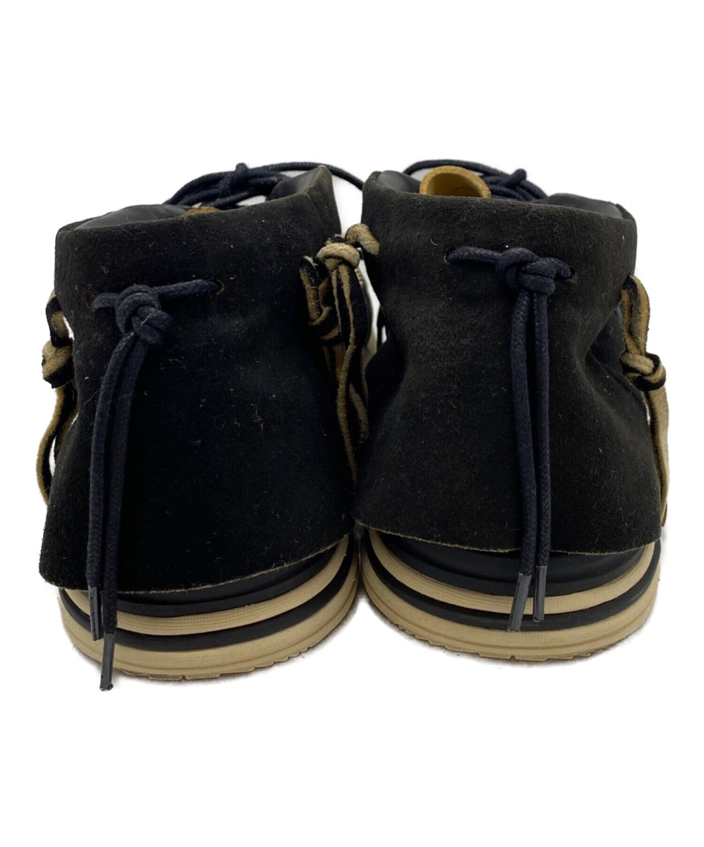 Visvim FBT Lhamo-Folk絨面革靴子