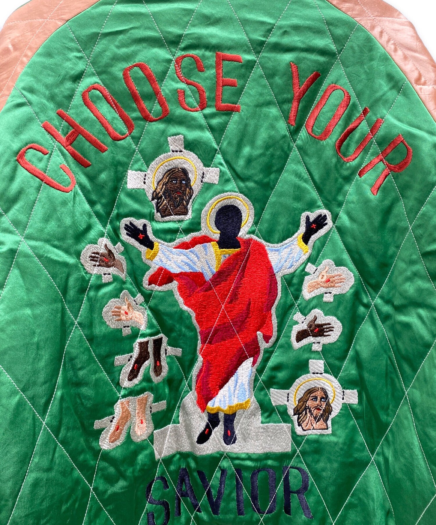 Pre-owned] SAINT MICHAEL reversible Souvenir Jacket SM-S22-0000