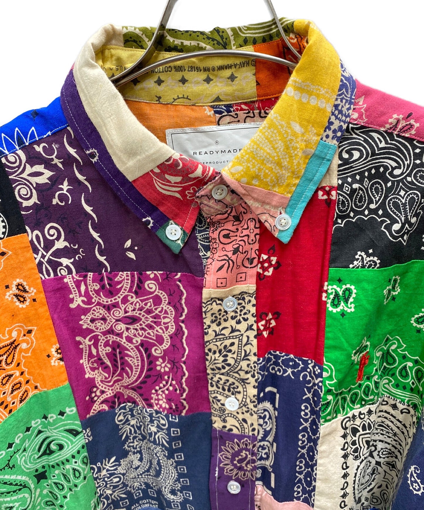 [Pre-owned] READYMADE Multicolor bandana oversized shirt RE-CO-MU-00-00-139