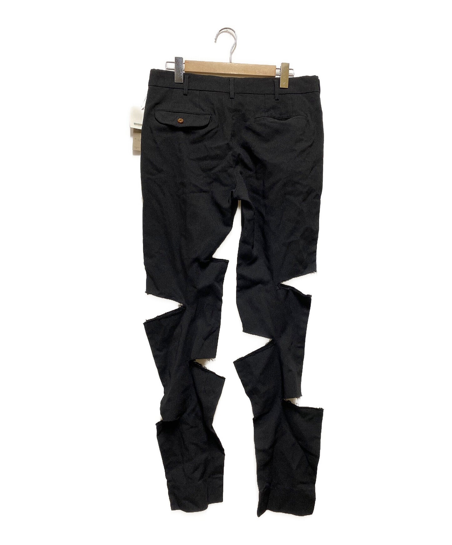 [Pre-owned] COMME des GARCONS Homme Plus Poly shrink-resistant cut-and-tear pants PC-P041