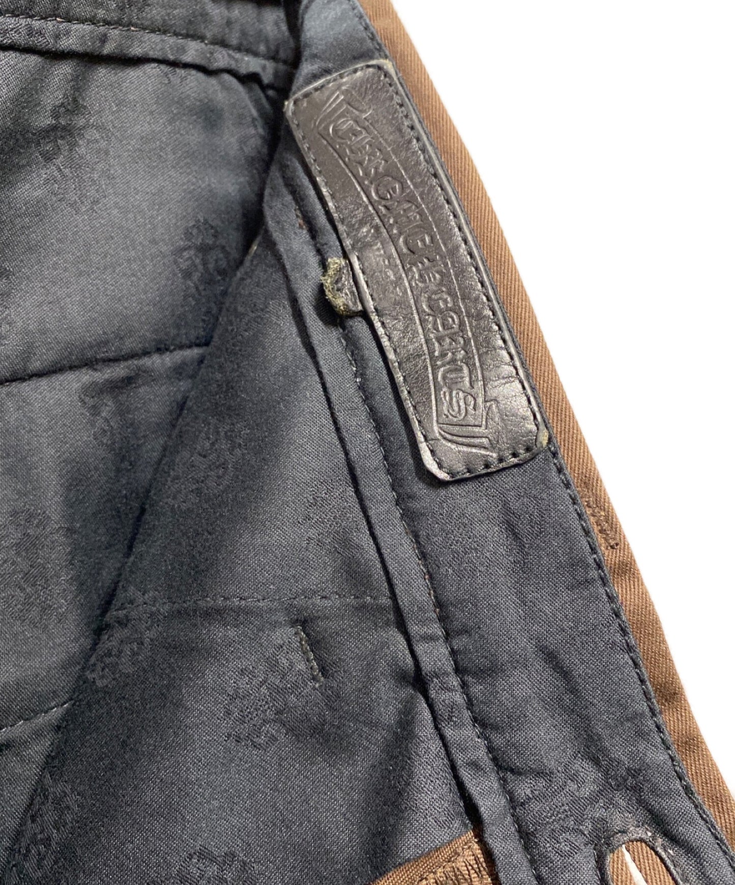 [Pre-owned] CHROME HEARTS Cross-ball Button Fly Chinos 2214-304-5051