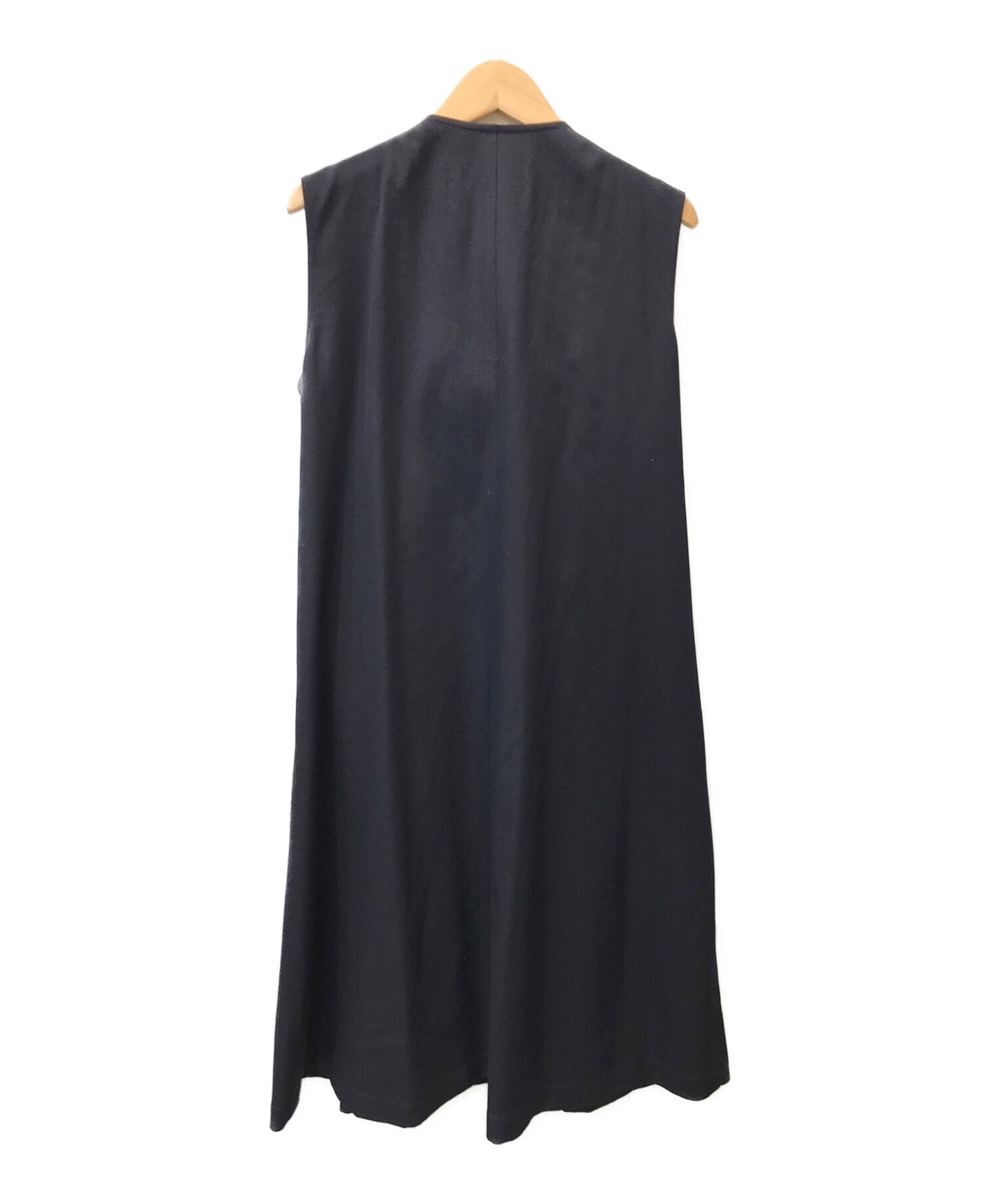 [Pre-owned] tricot COMME des GARCONS Woolen shrunken ruffle dress / Sleeveless dress TZ-O002