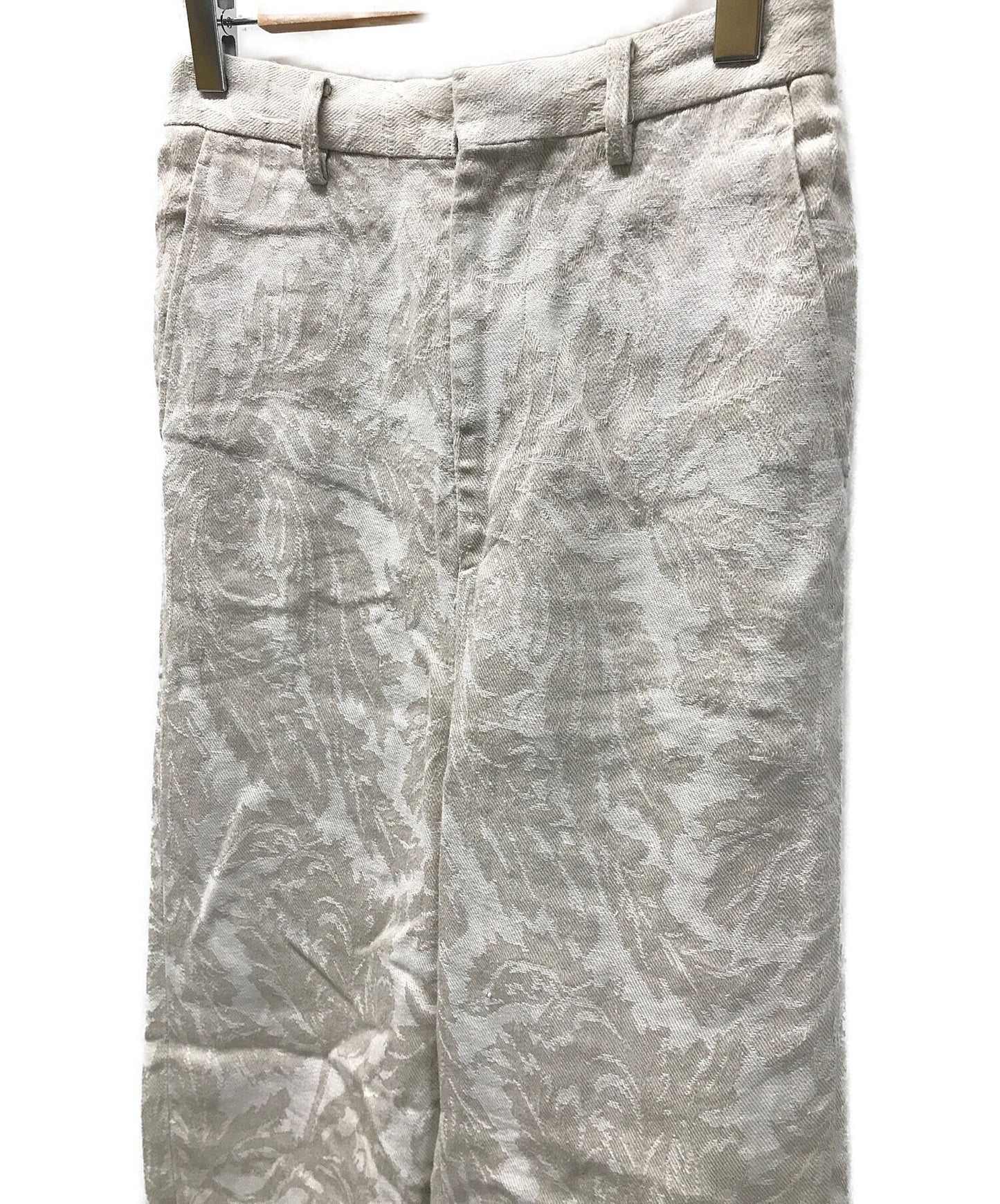 Junya Watanabe Comme Des Garcons Linen-Blend Jacquard Pants JC-P011