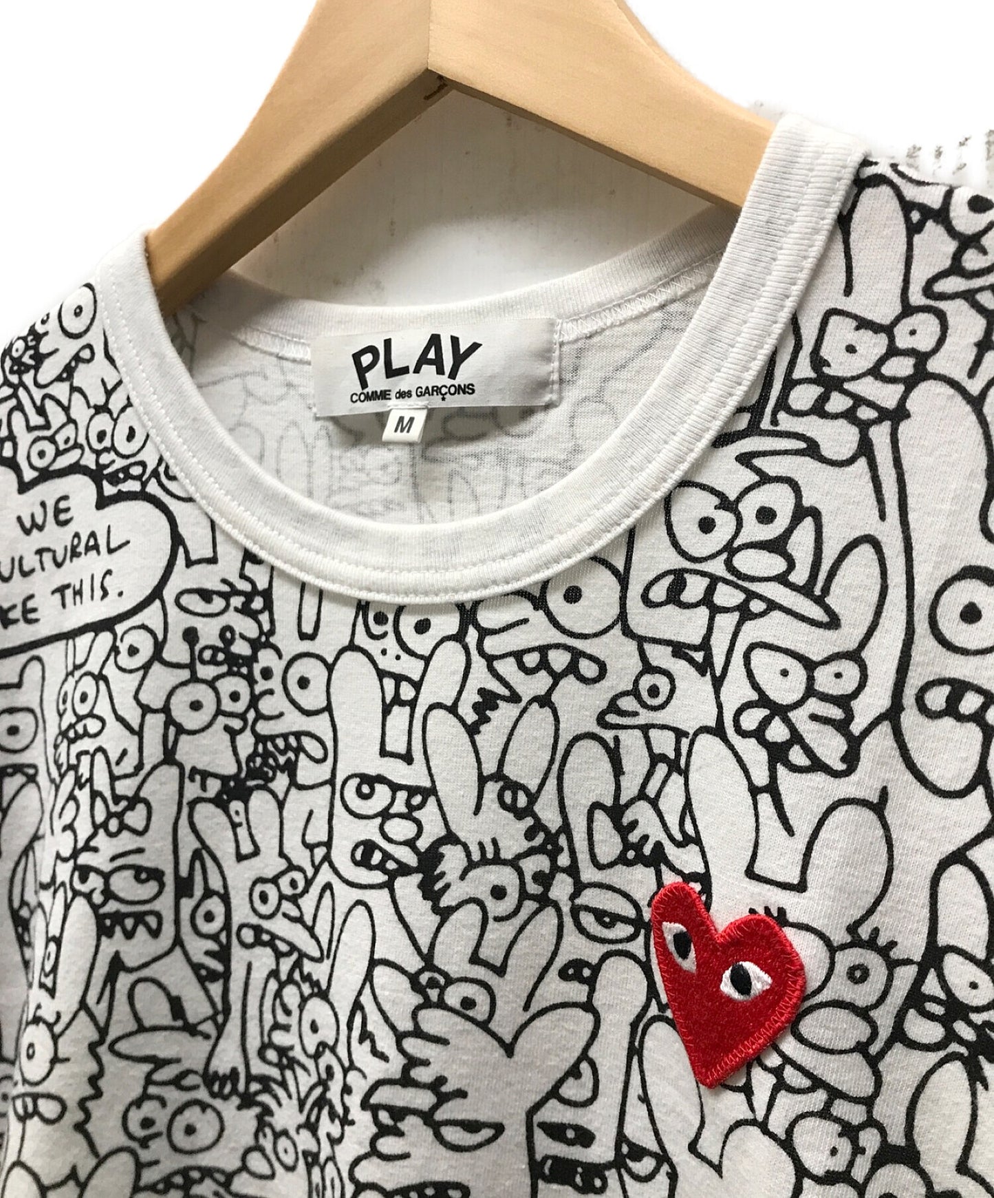 เล่น Comme des Garcons x Matt Groening Binky & Sheba Play/ T-Shirt AZ-T155