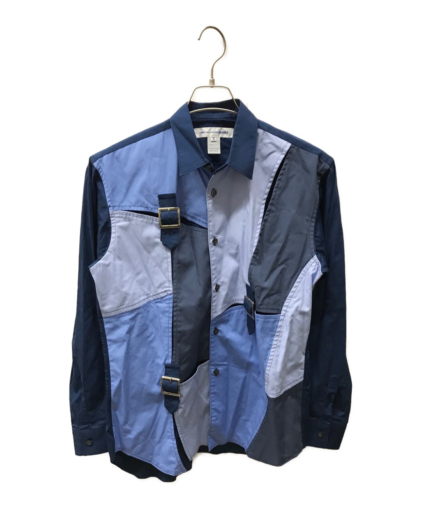 [Pre-owned] COMME des GARCONS SHIRT Docking belt design shirt W28065