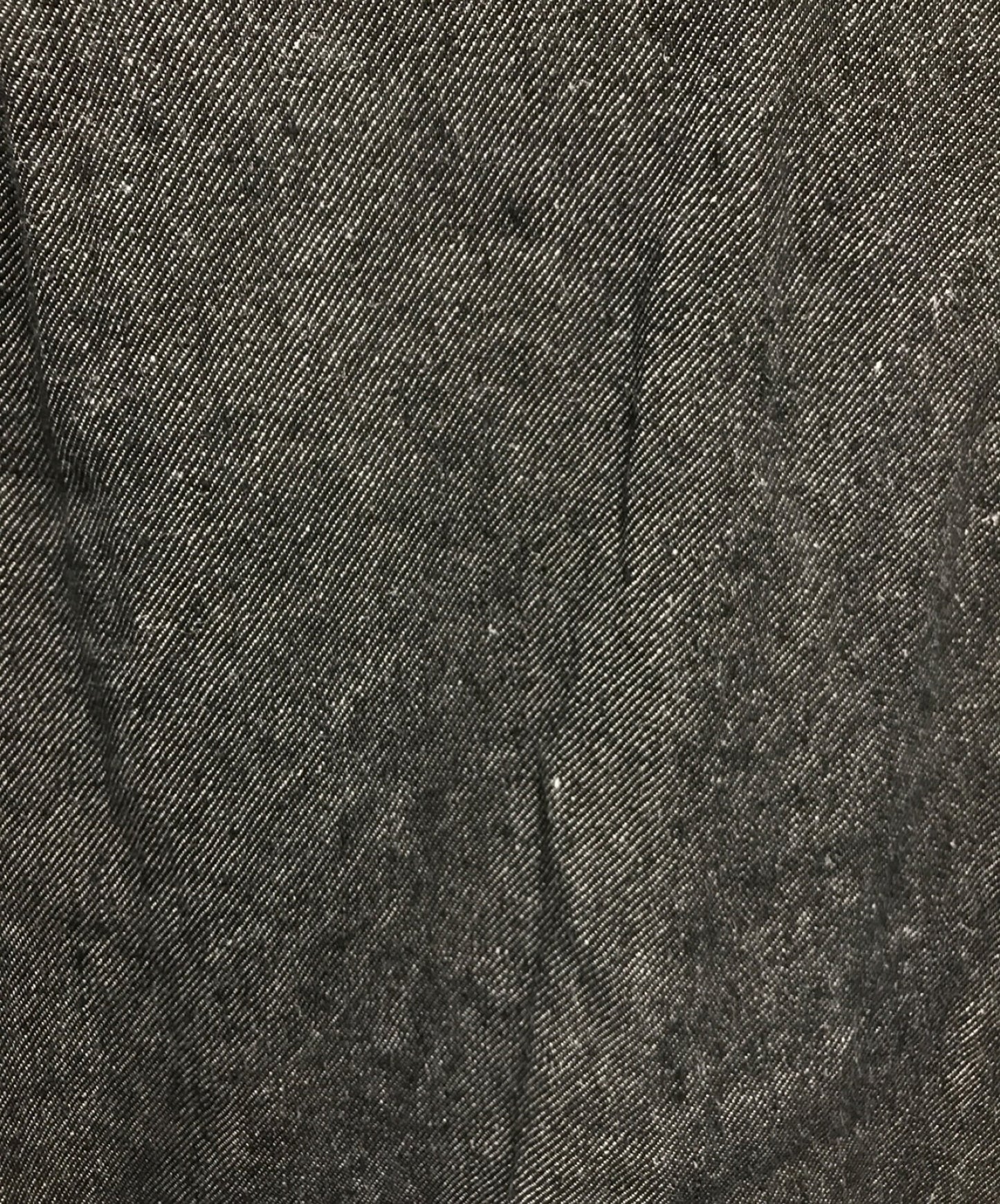 [Pre-owned] tricot COMME des GARCONS Logo embroidered black linen denim shirt TJ-B026