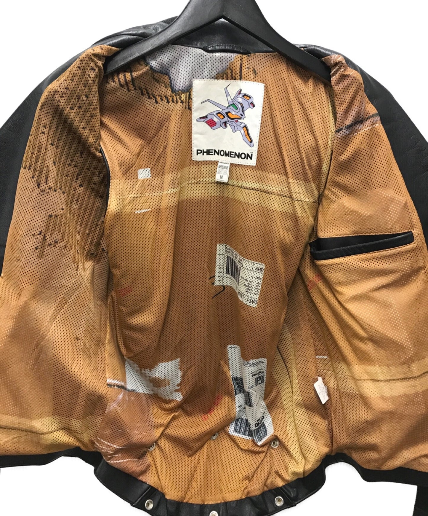 [Pre-owned] PHENOMENON Leather Rider Sleeveless Vest Jacket Studded ILLJKT-105